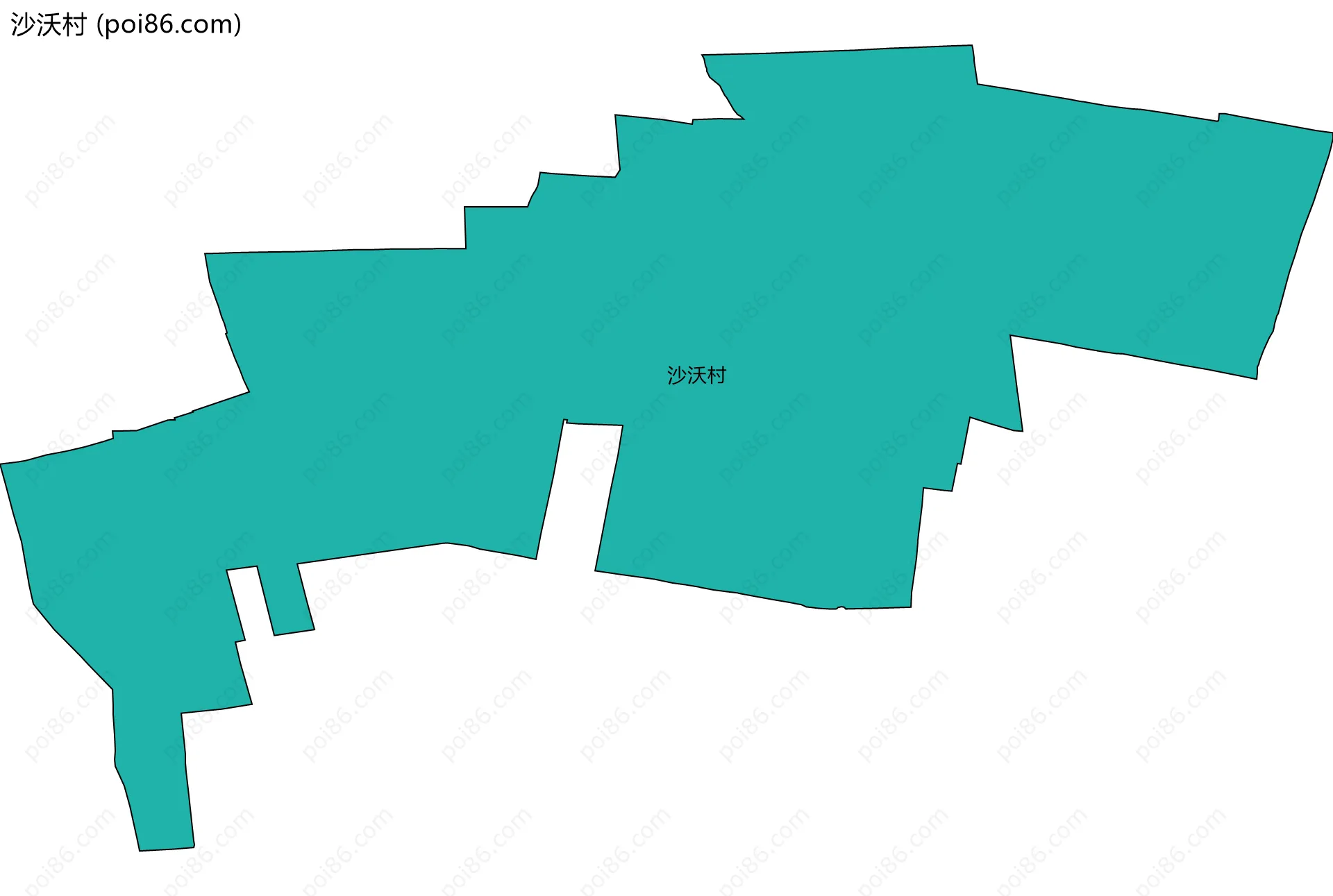 沙沃村边界地图