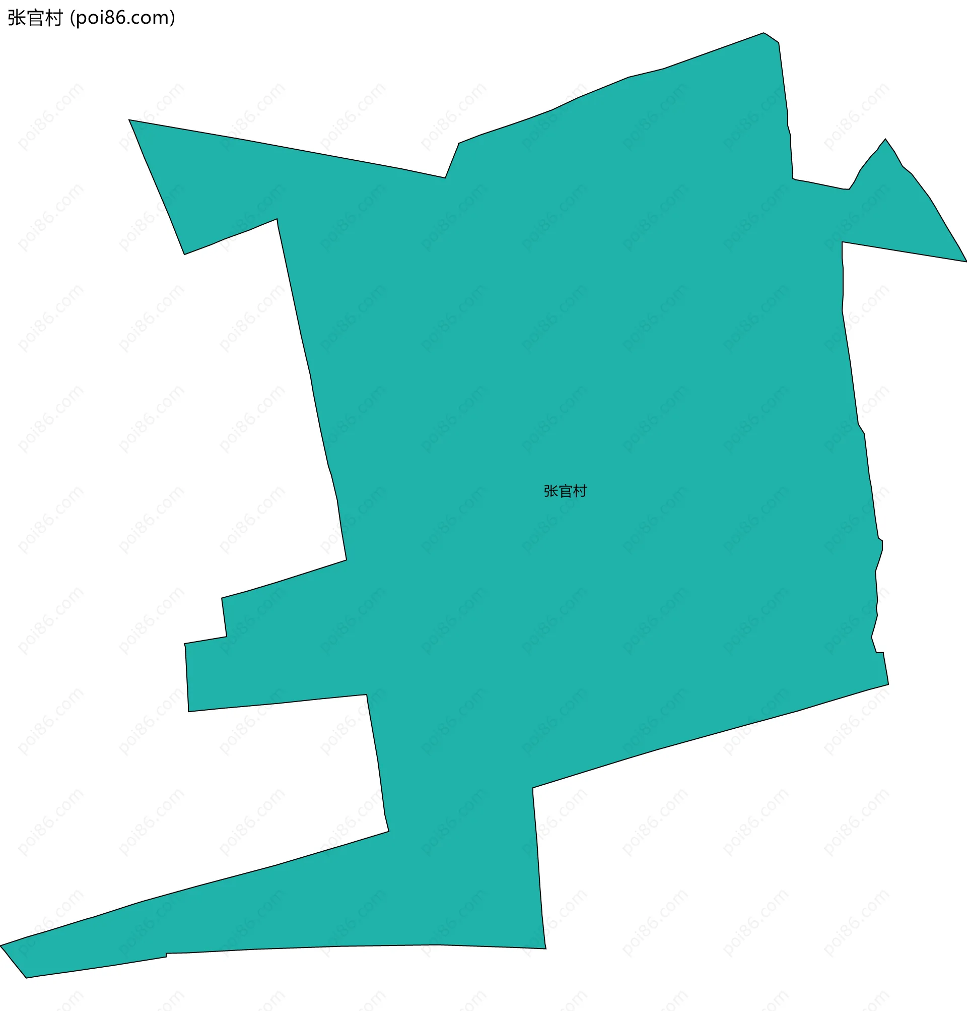 张官村边界地图