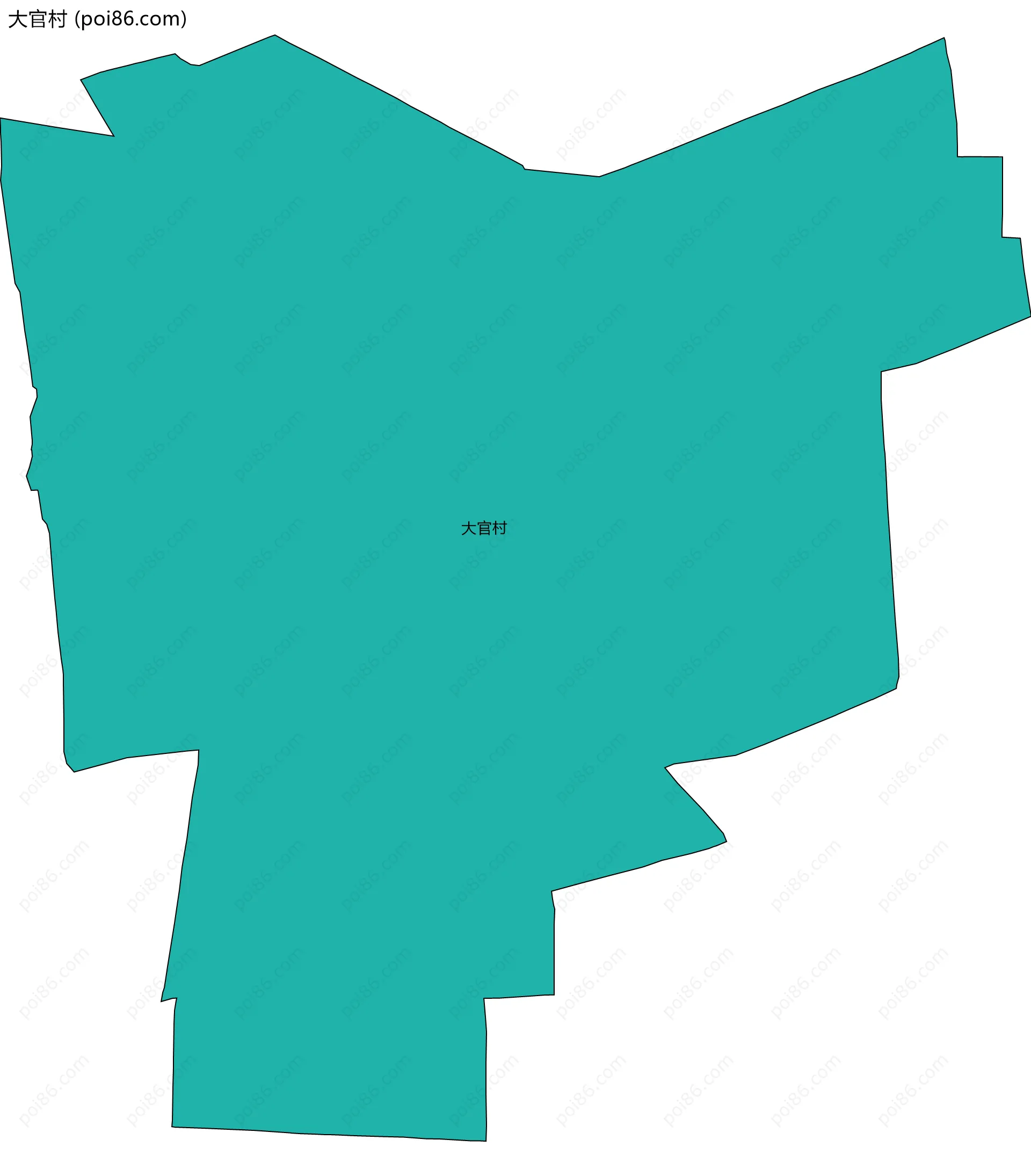 大官村边界地图