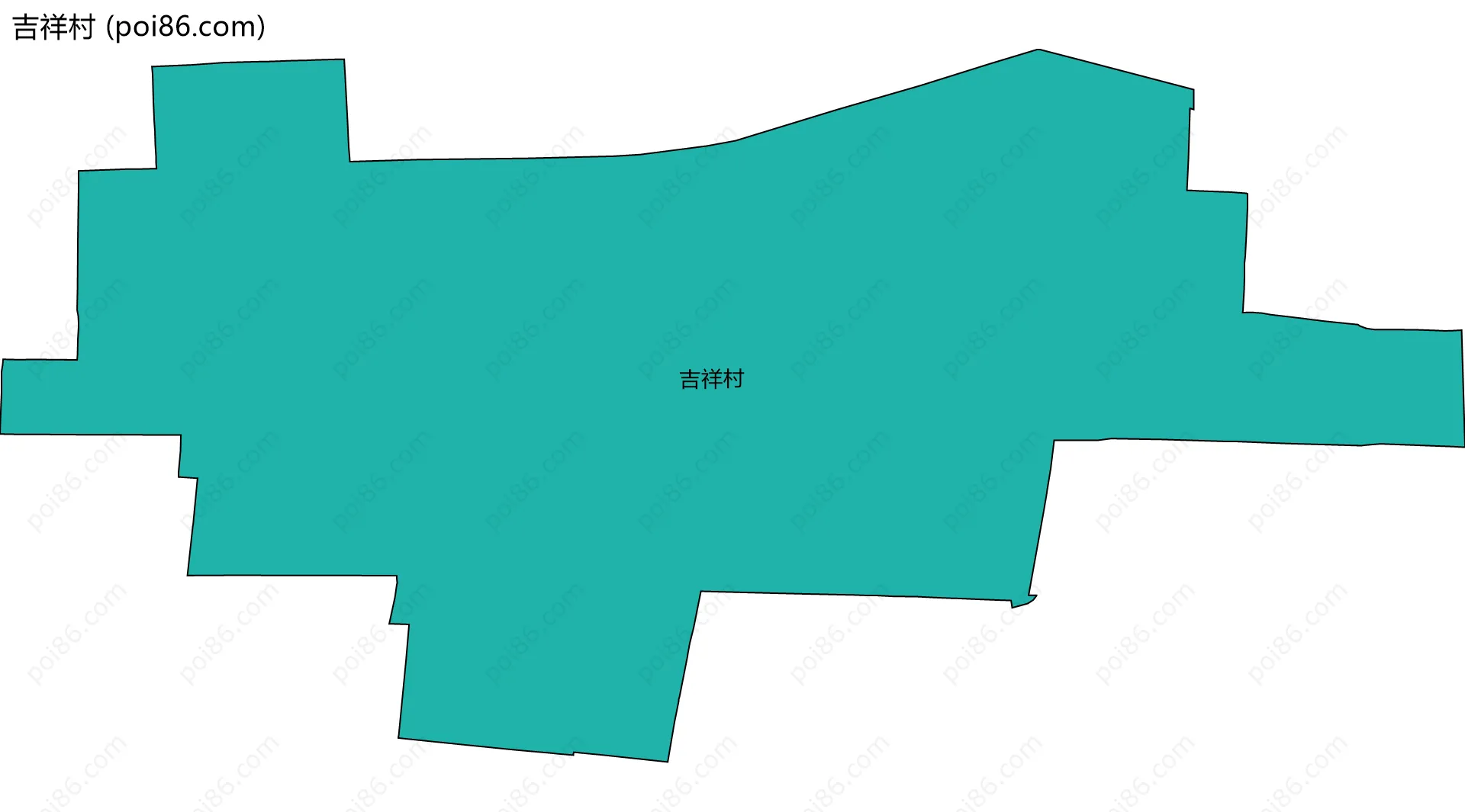 吉祥村边界地图