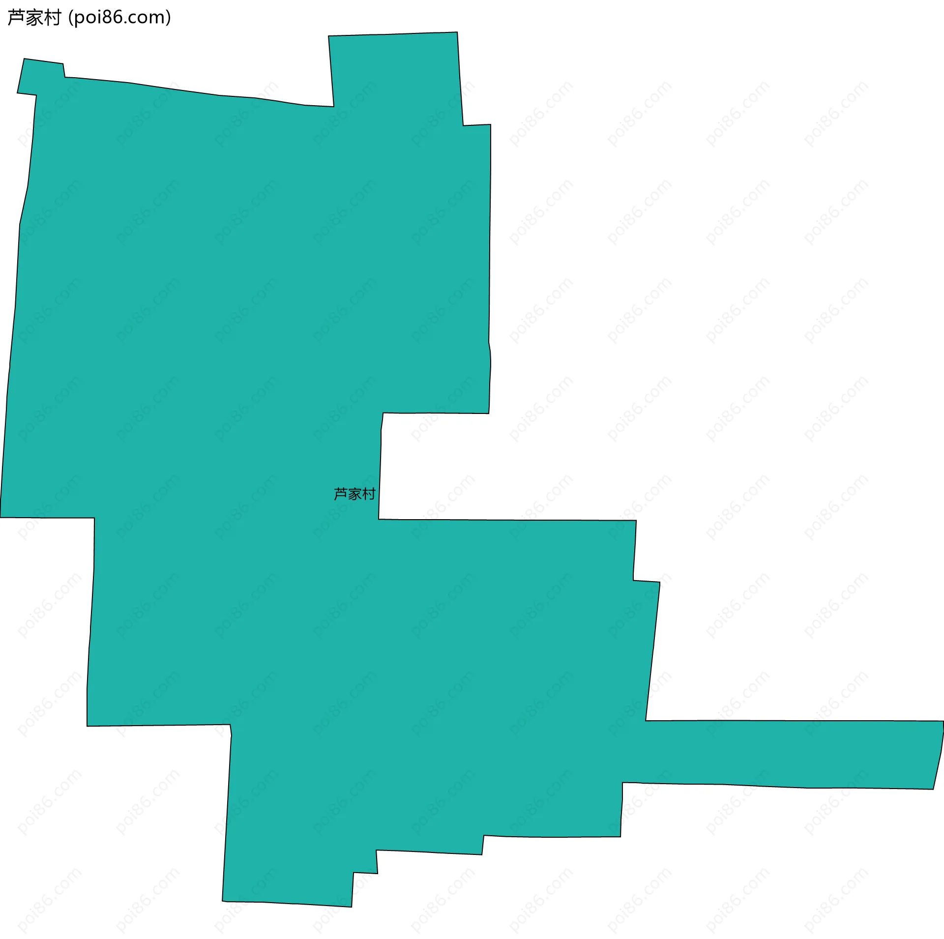 芦家村边界地图