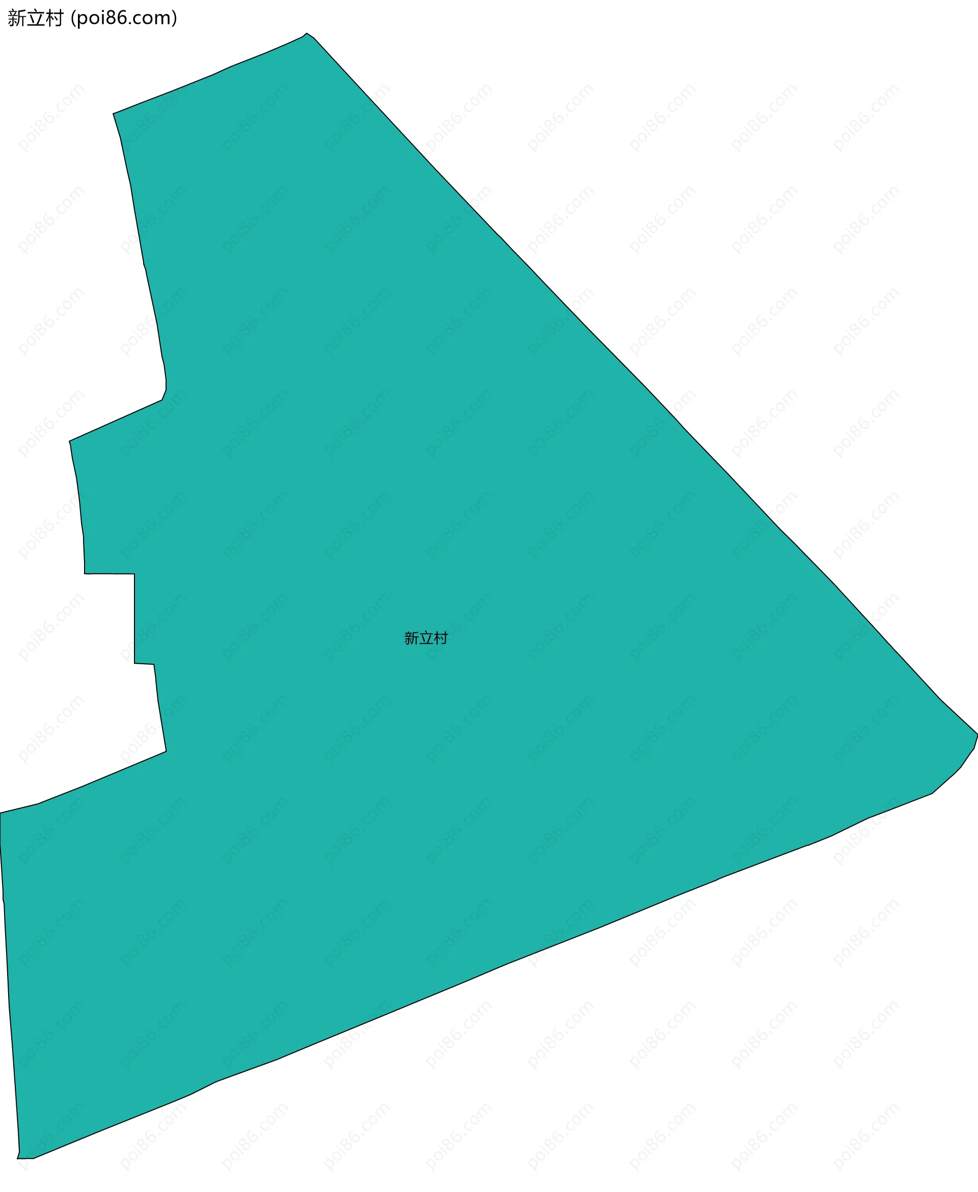 新立村边界地图