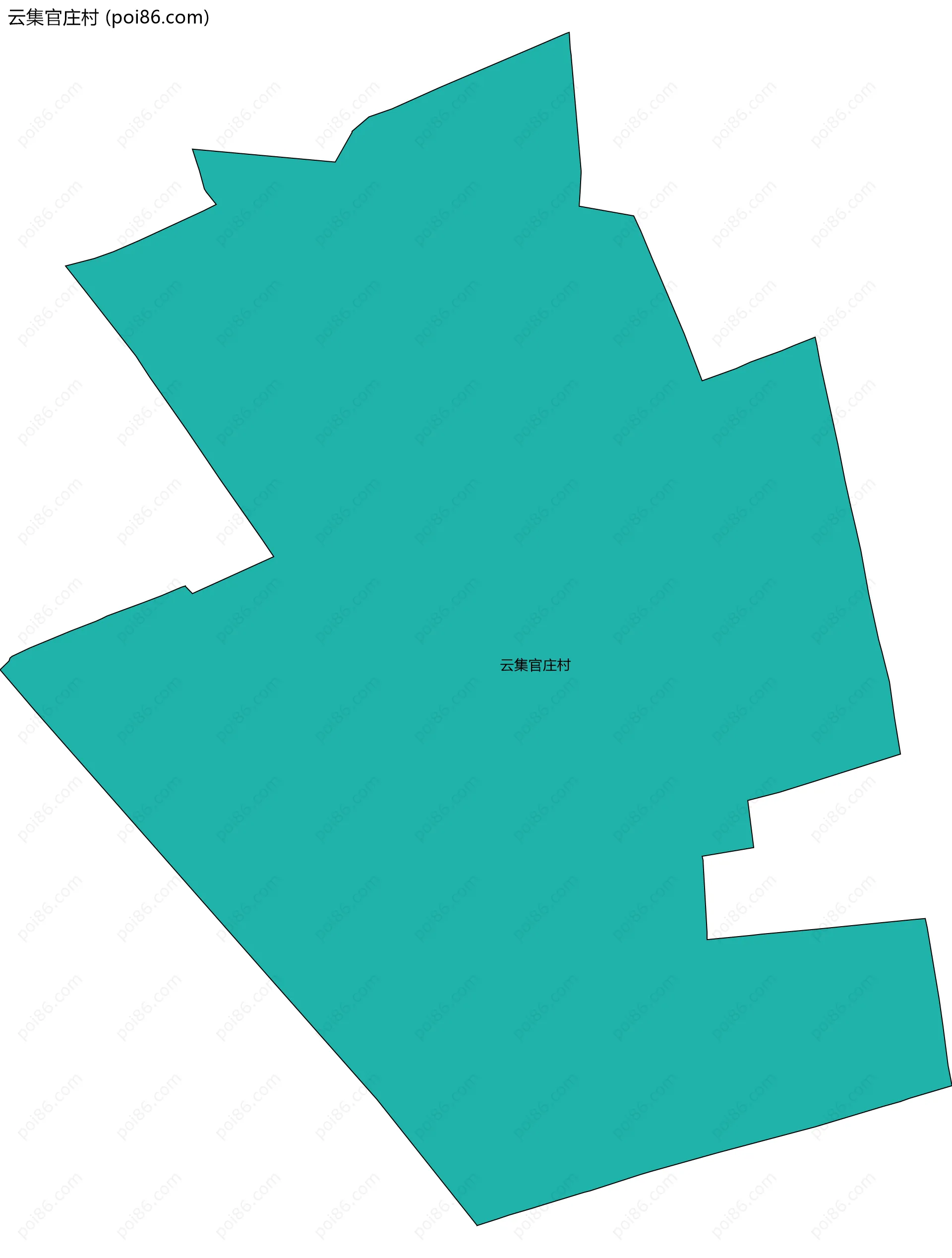 云集官庄村边界地图