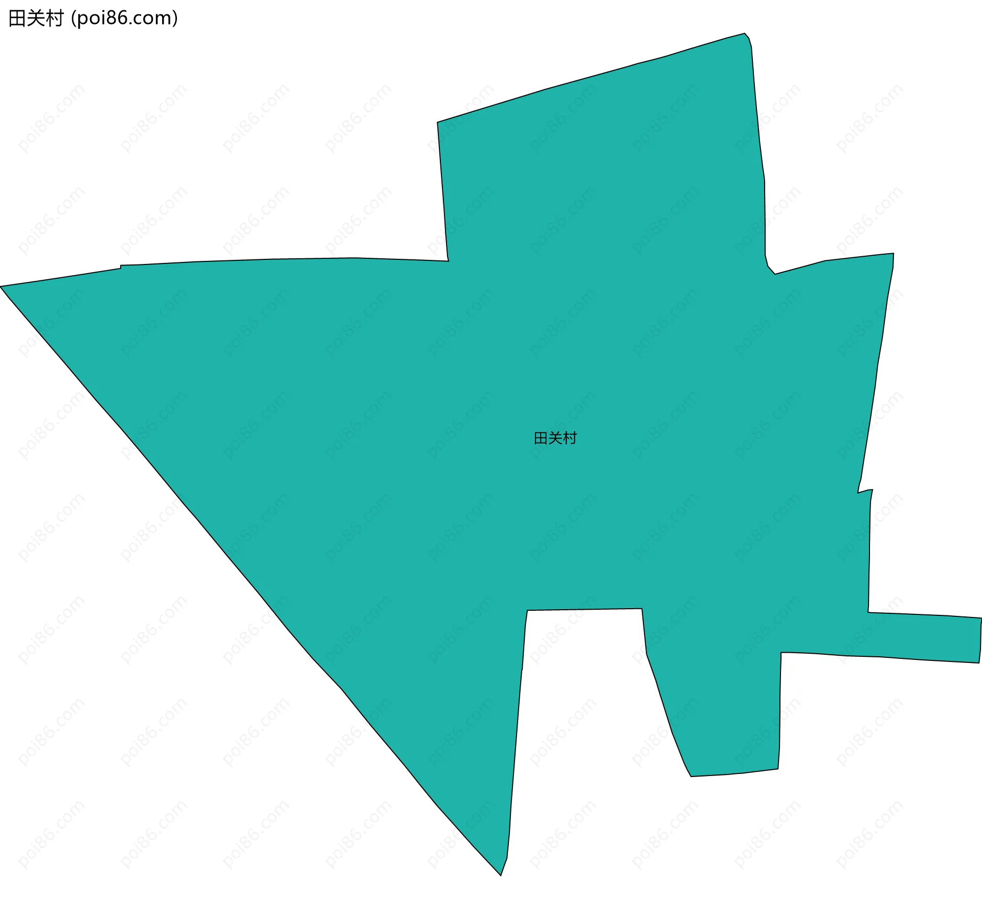 田关村边界地图