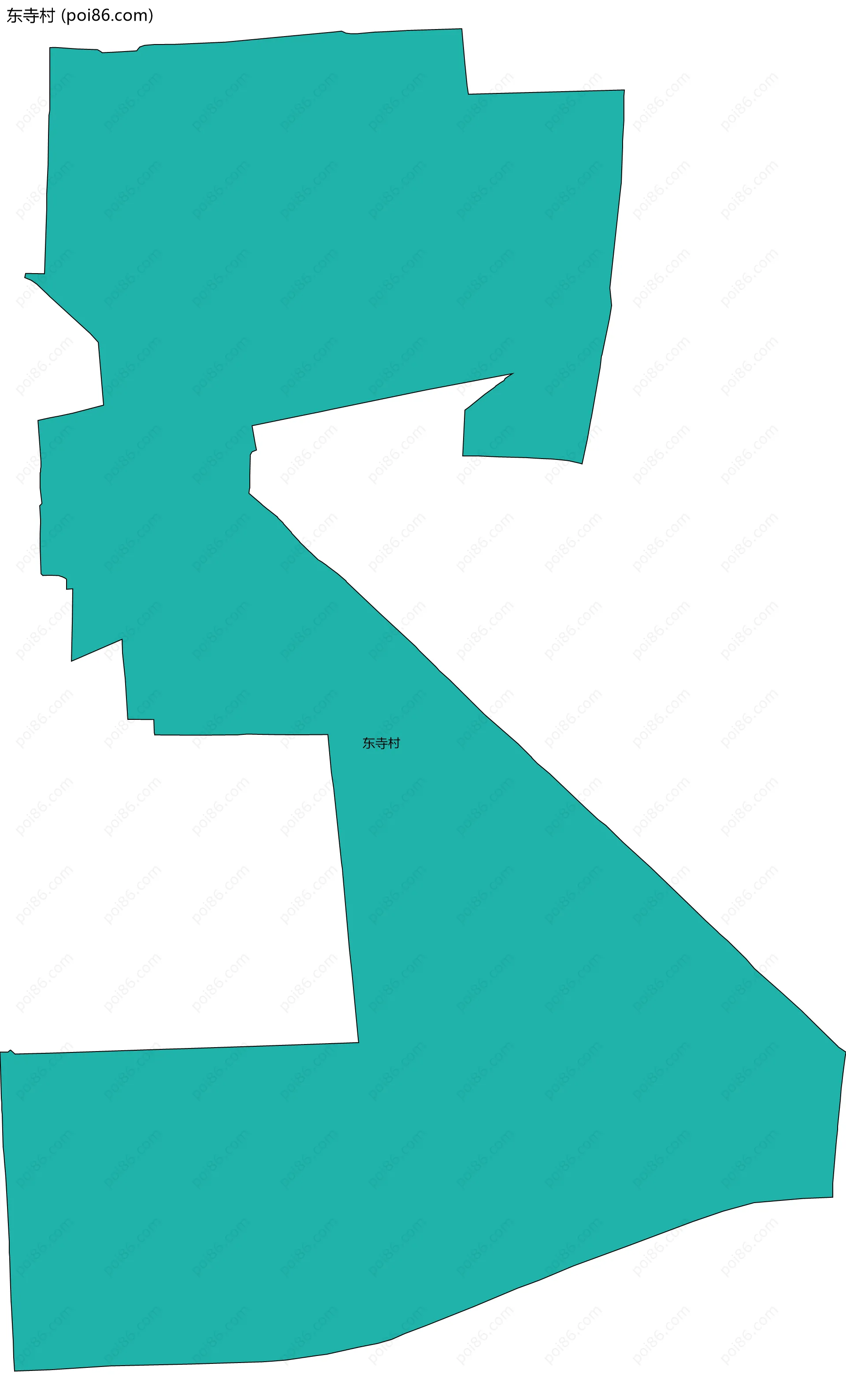 东寺村边界地图