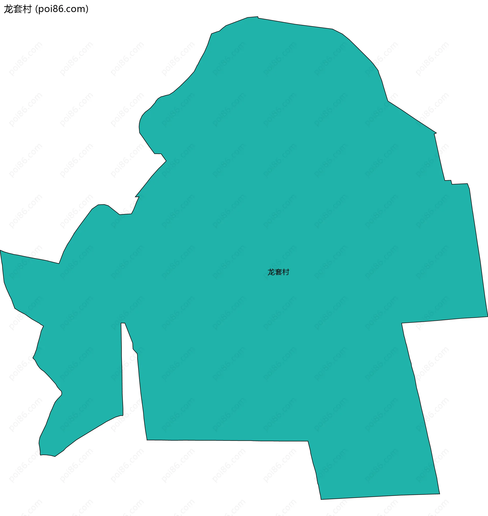 龙套村边界地图