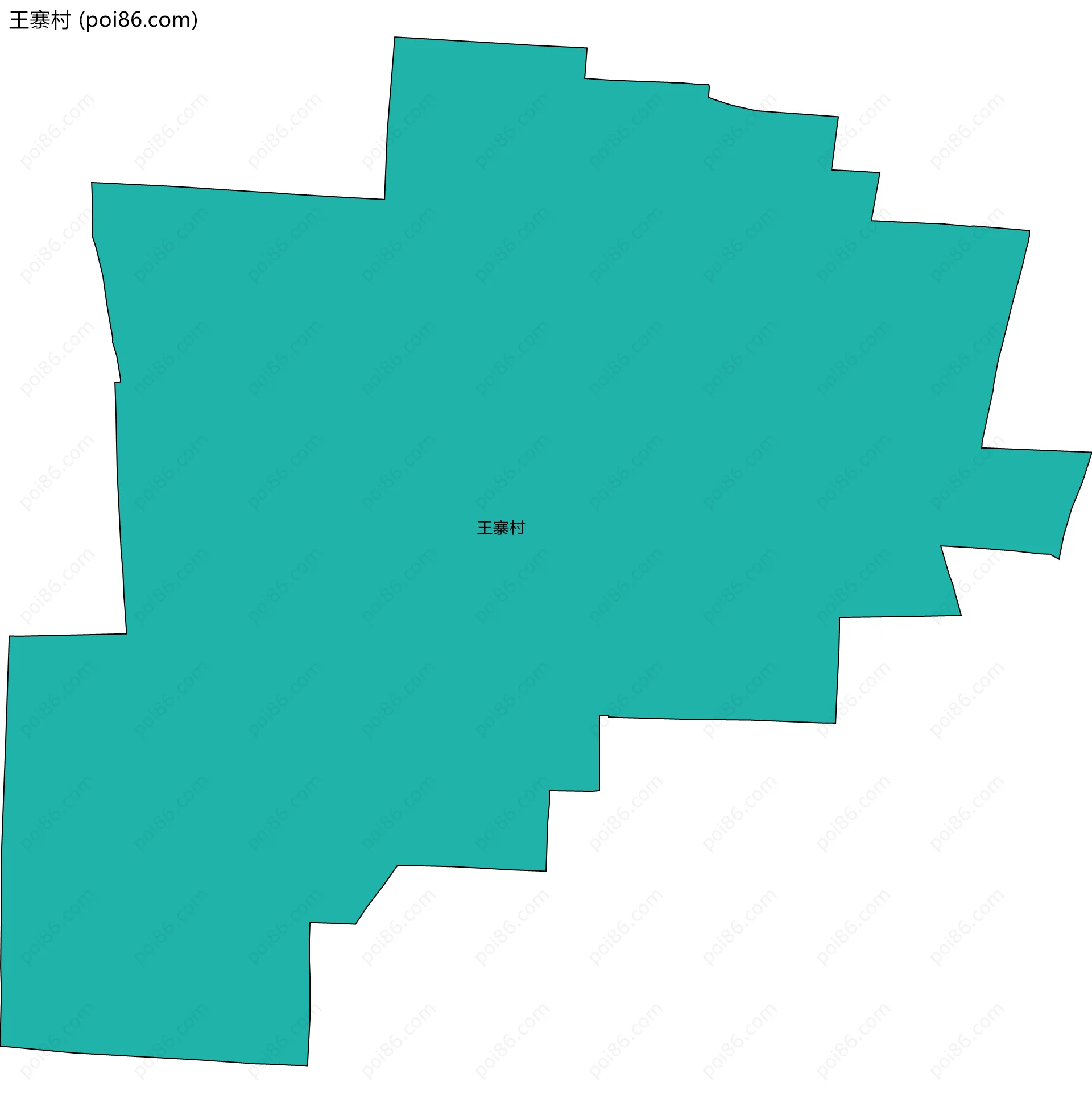 王寨村边界地图