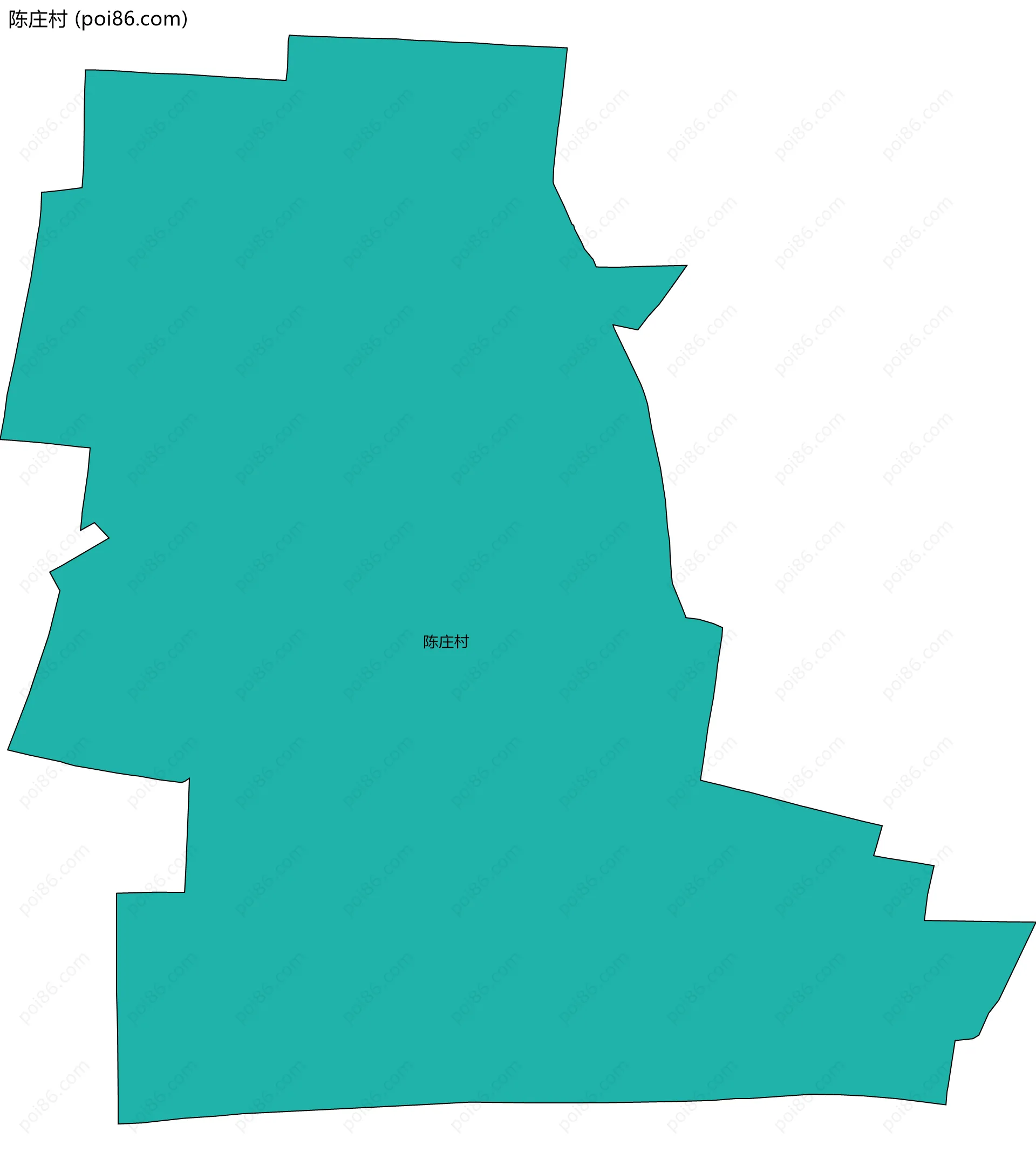 陈庄村边界地图