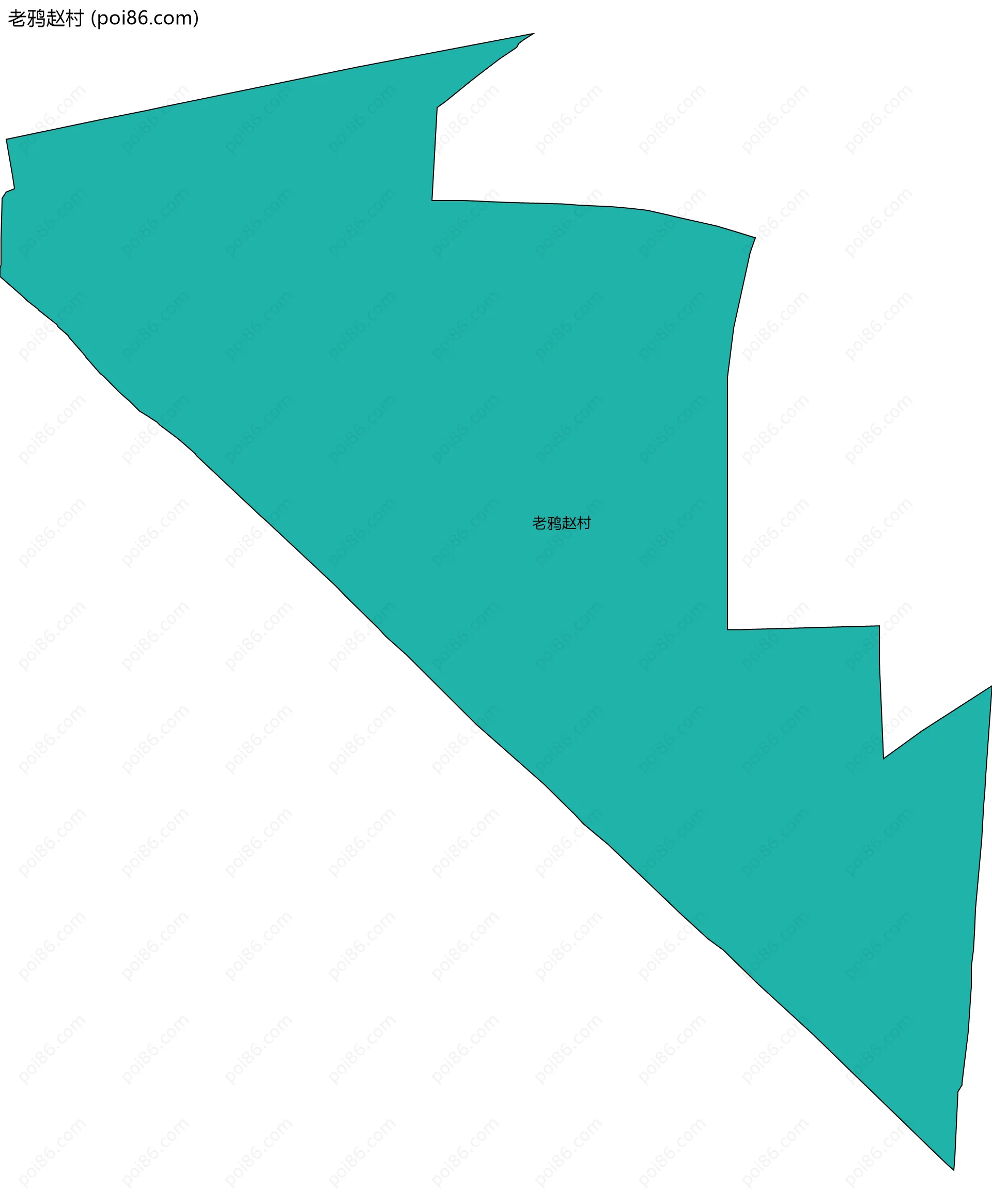 老鸦赵村边界地图