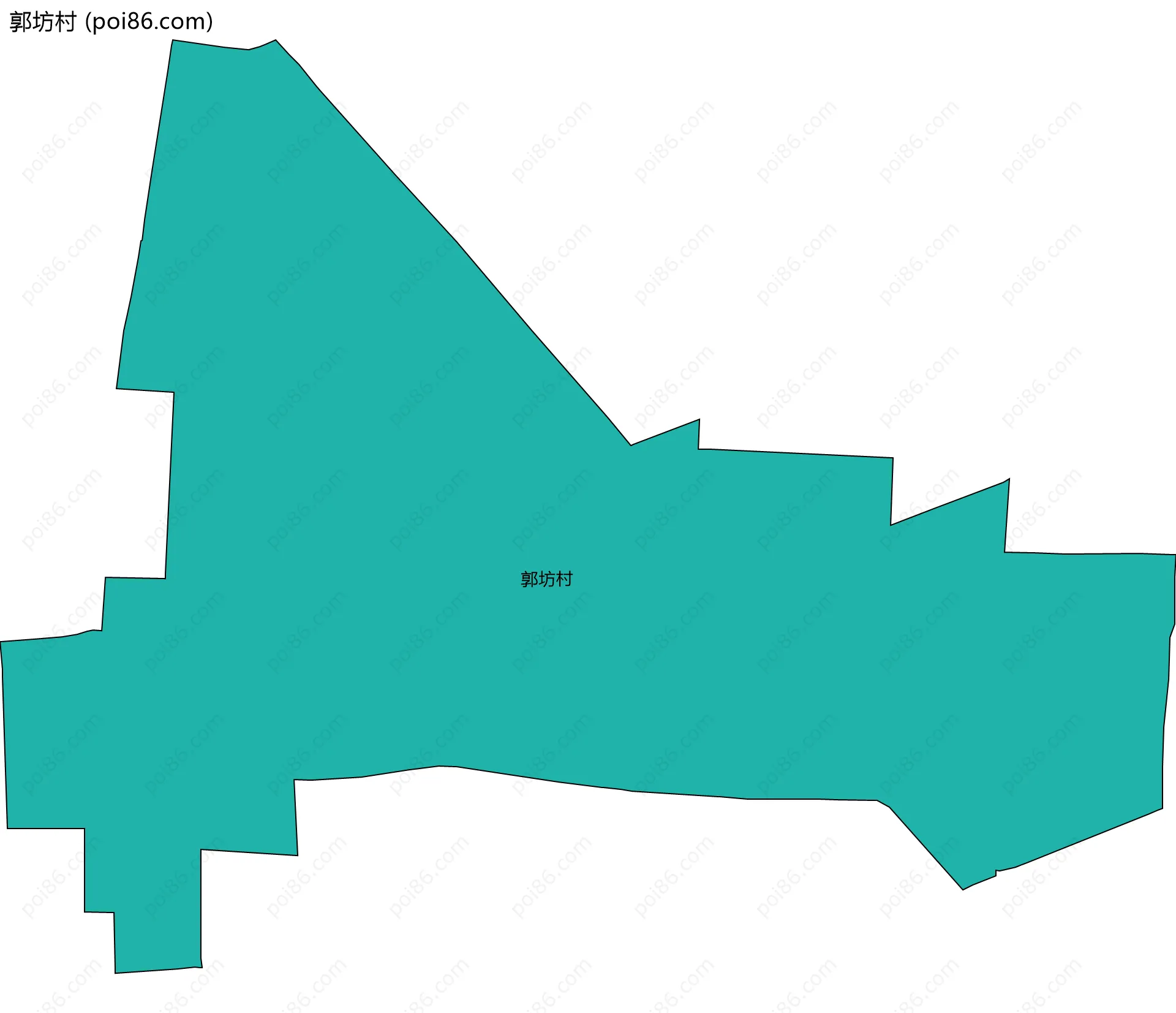 郭坊村边界地图