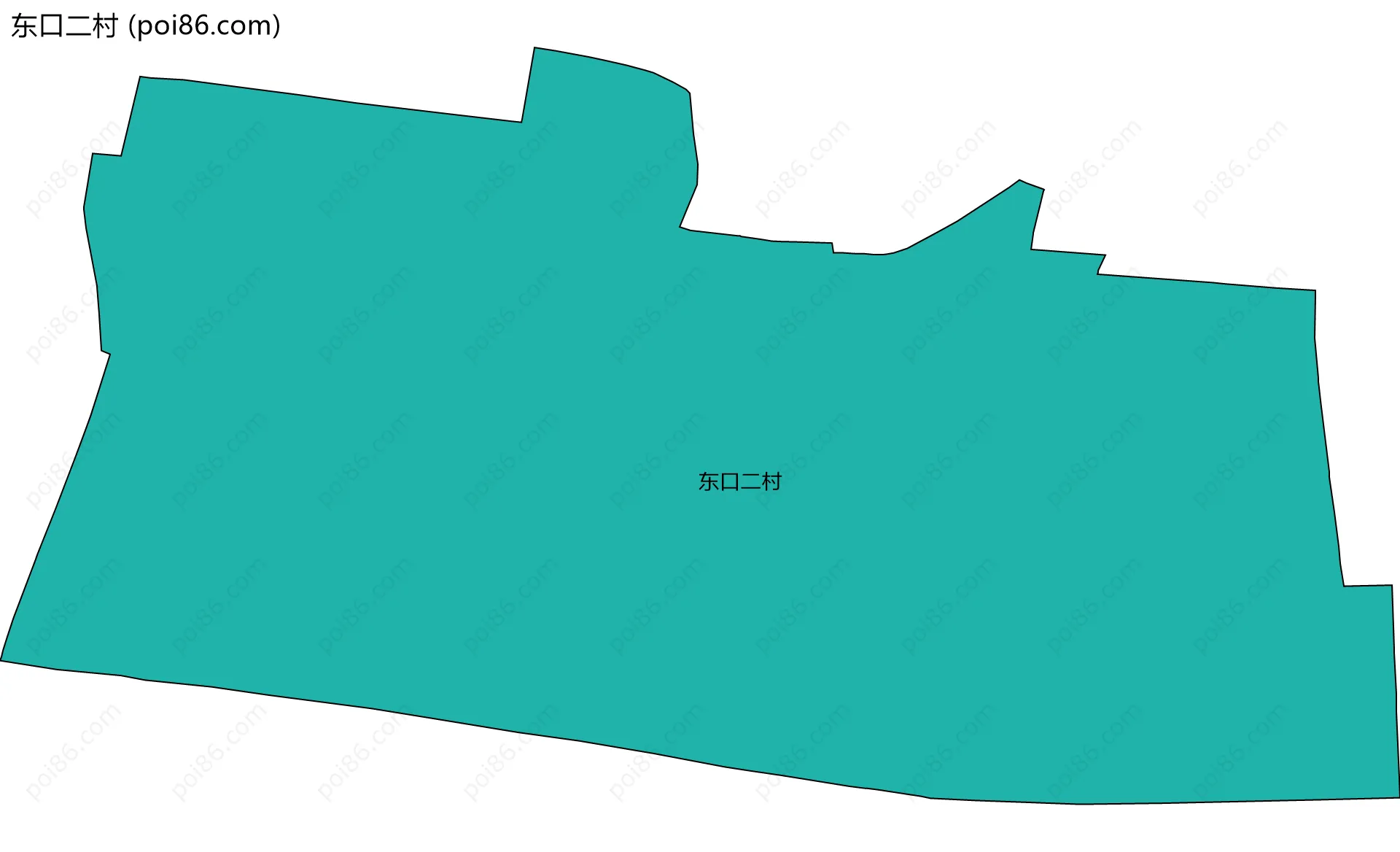 东口二村边界地图