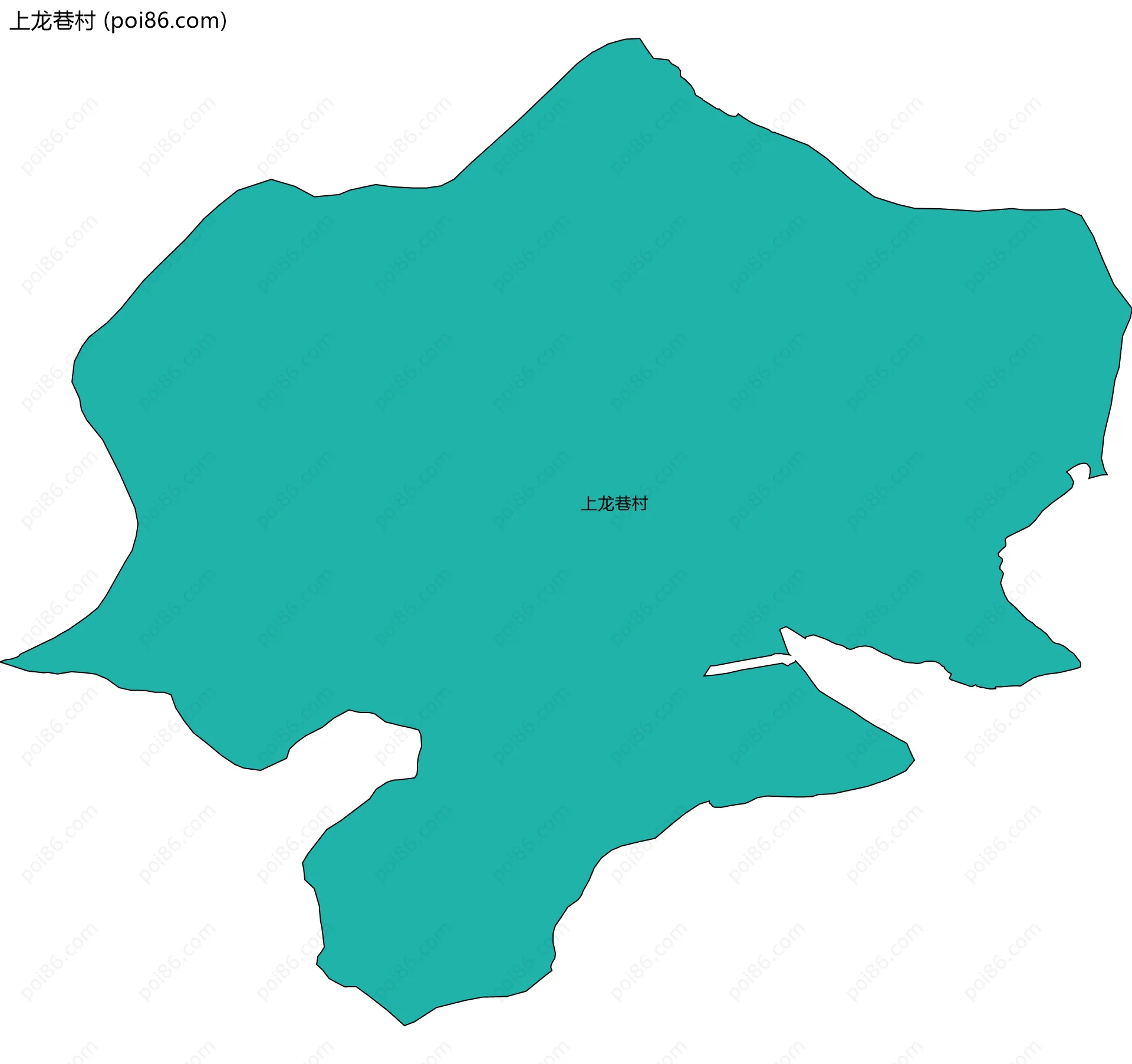 上龙巷村边界地图