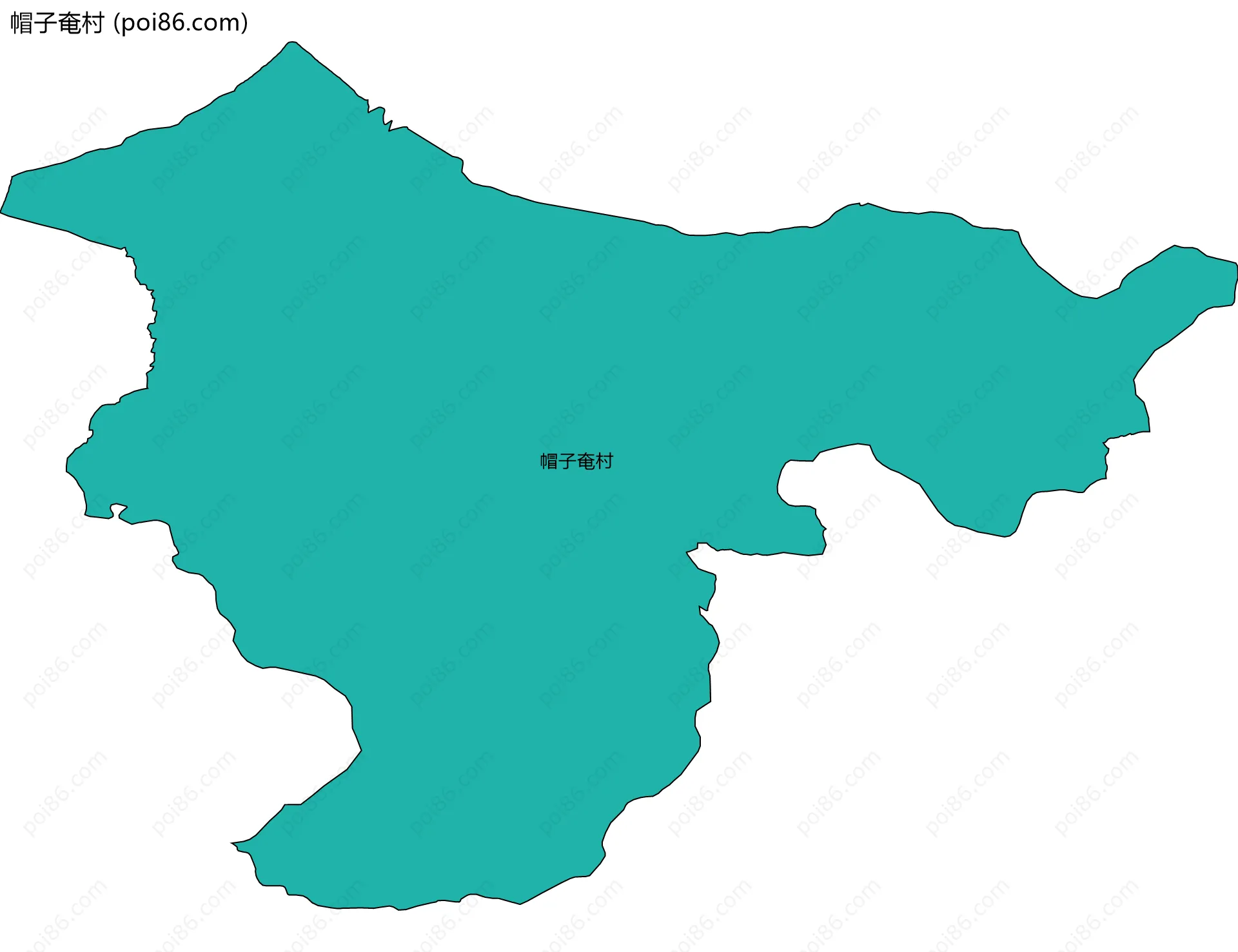 帽子奄村边界地图