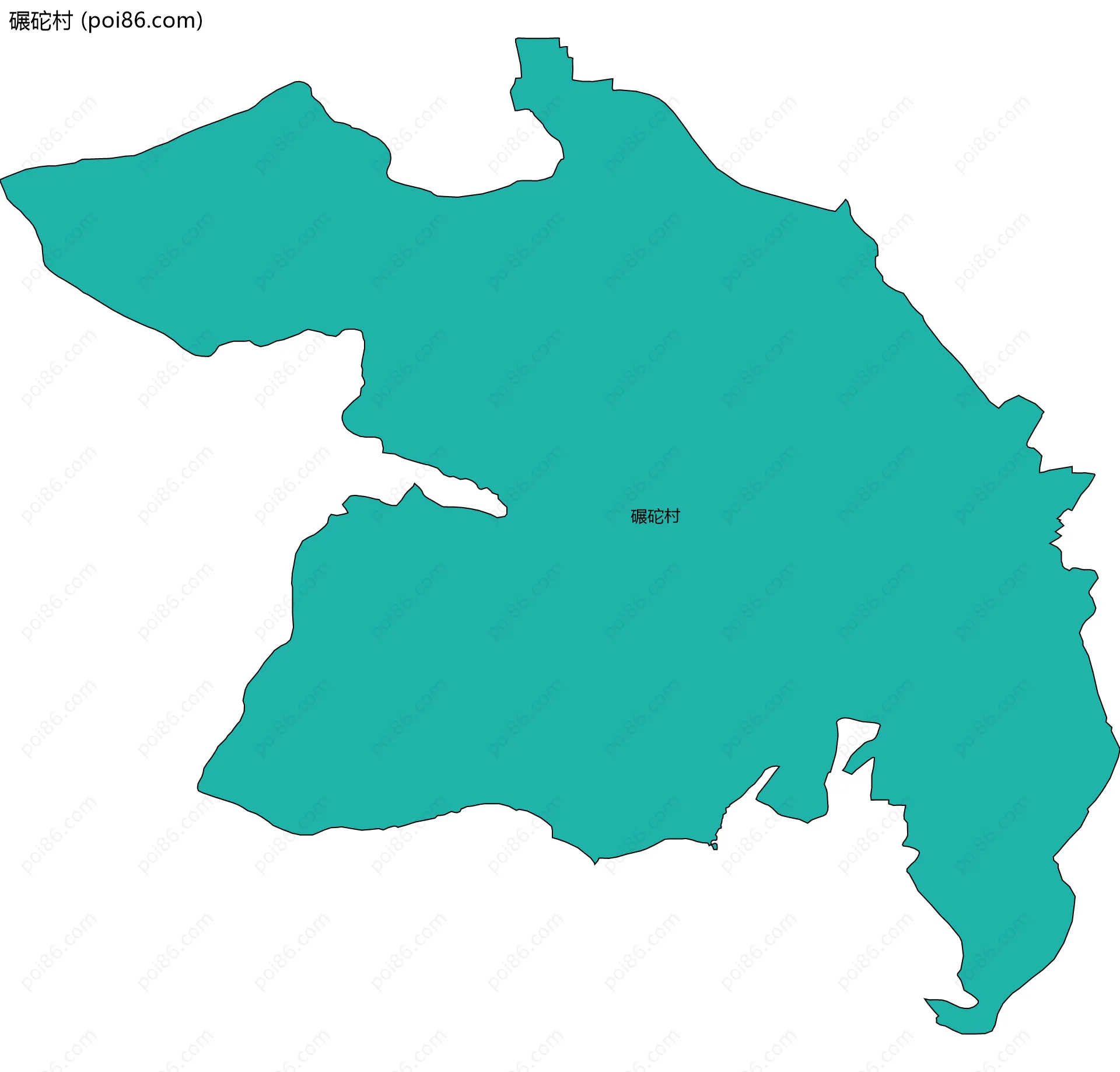 碾砣村边界地图