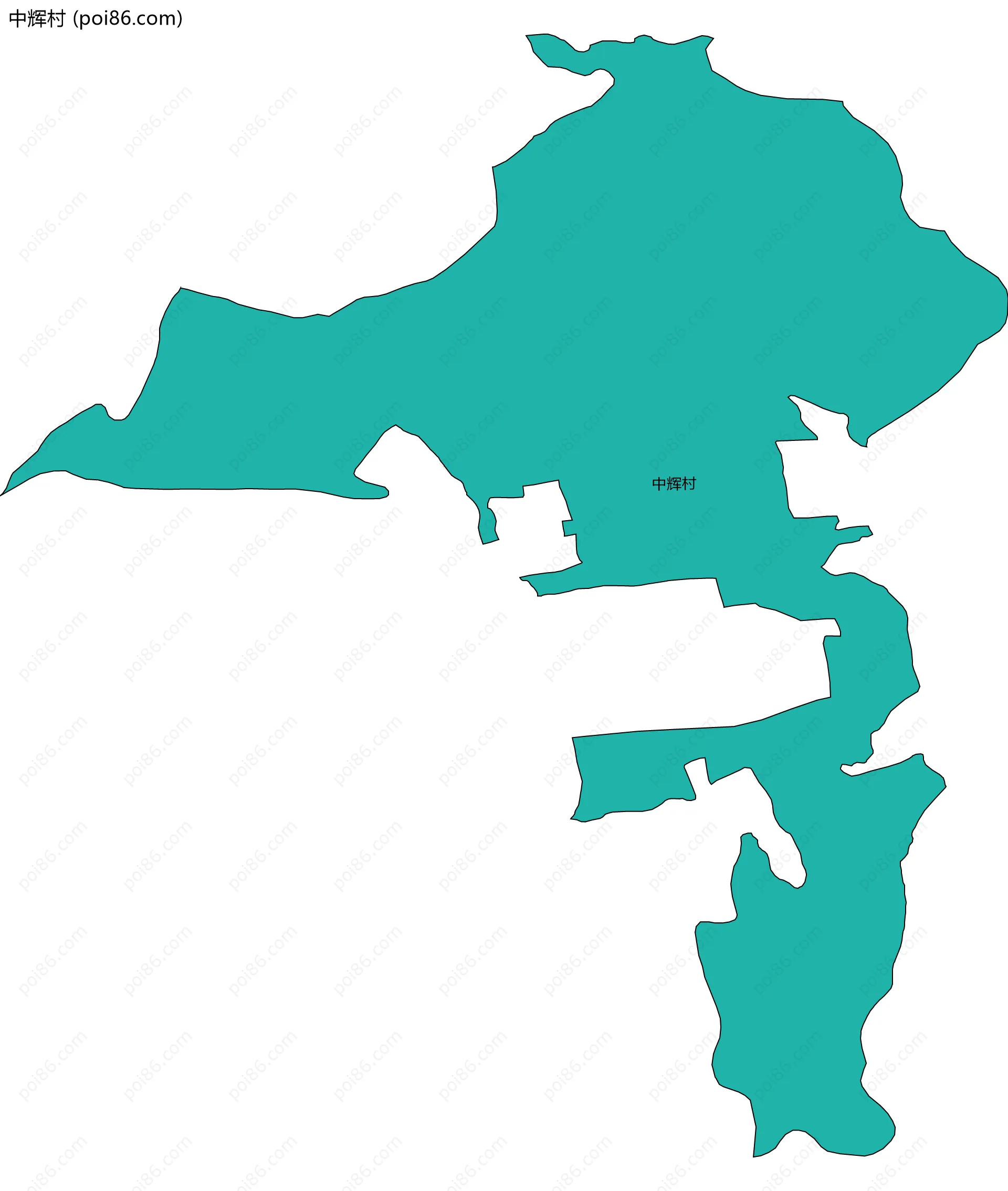 中辉村边界地图