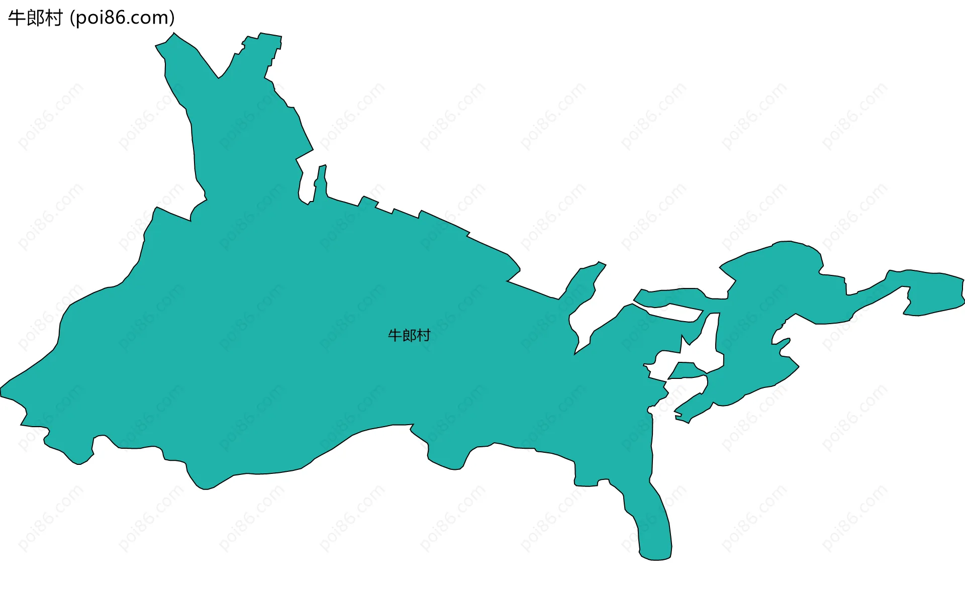 牛郎村边界地图