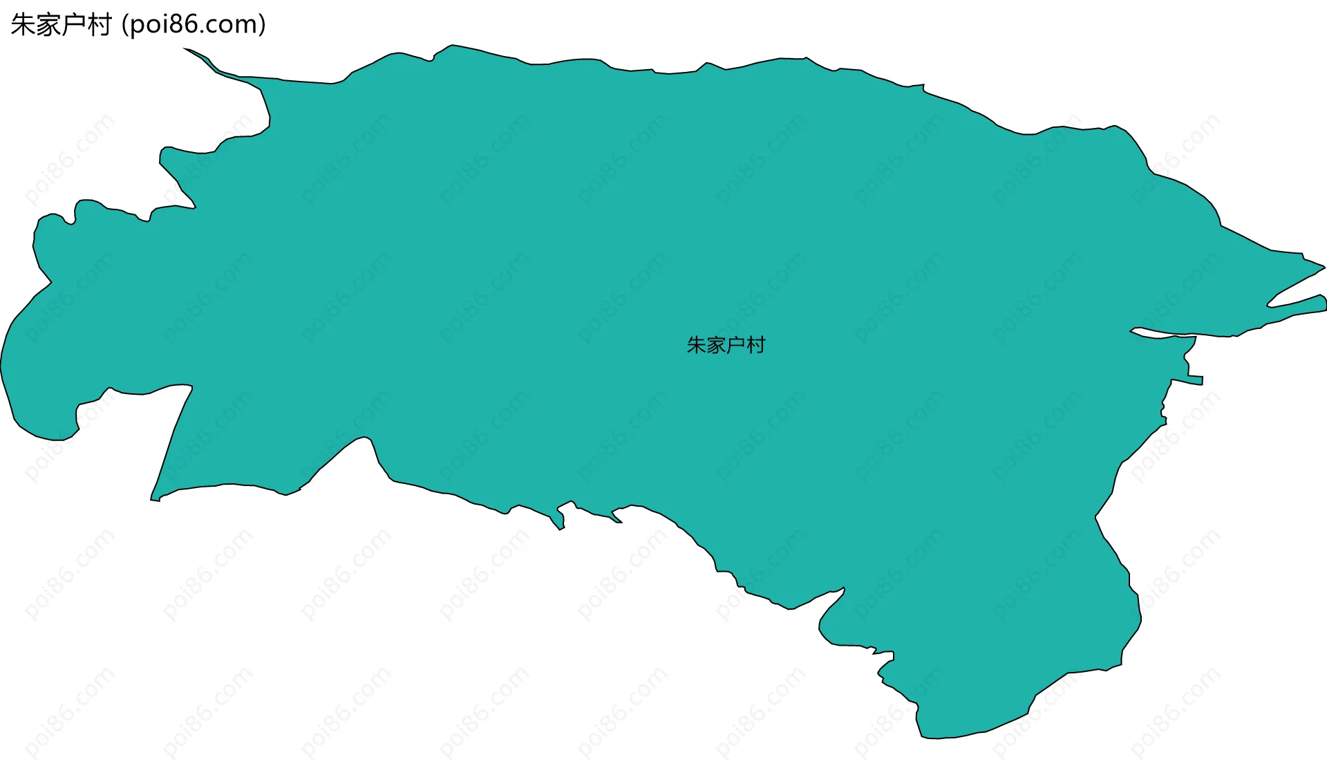 朱家户村边界地图