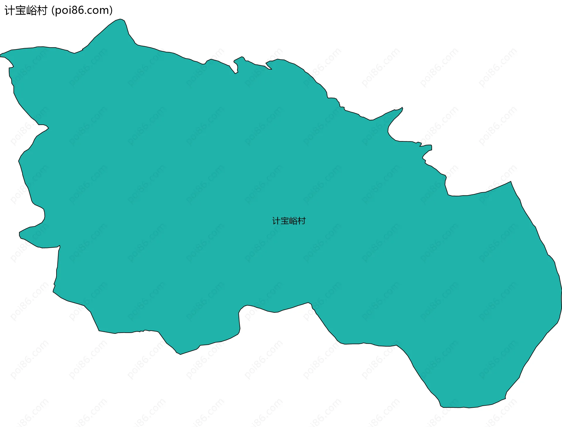 计宝峪村边界地图