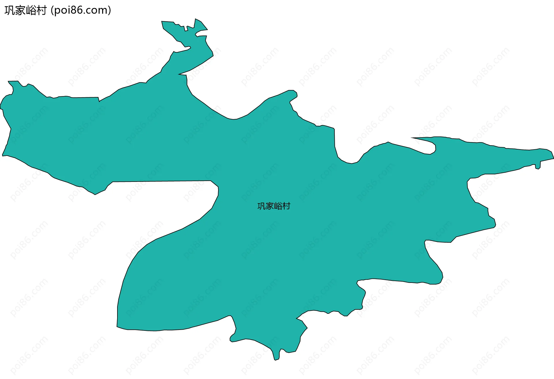 巩家峪村边界地图