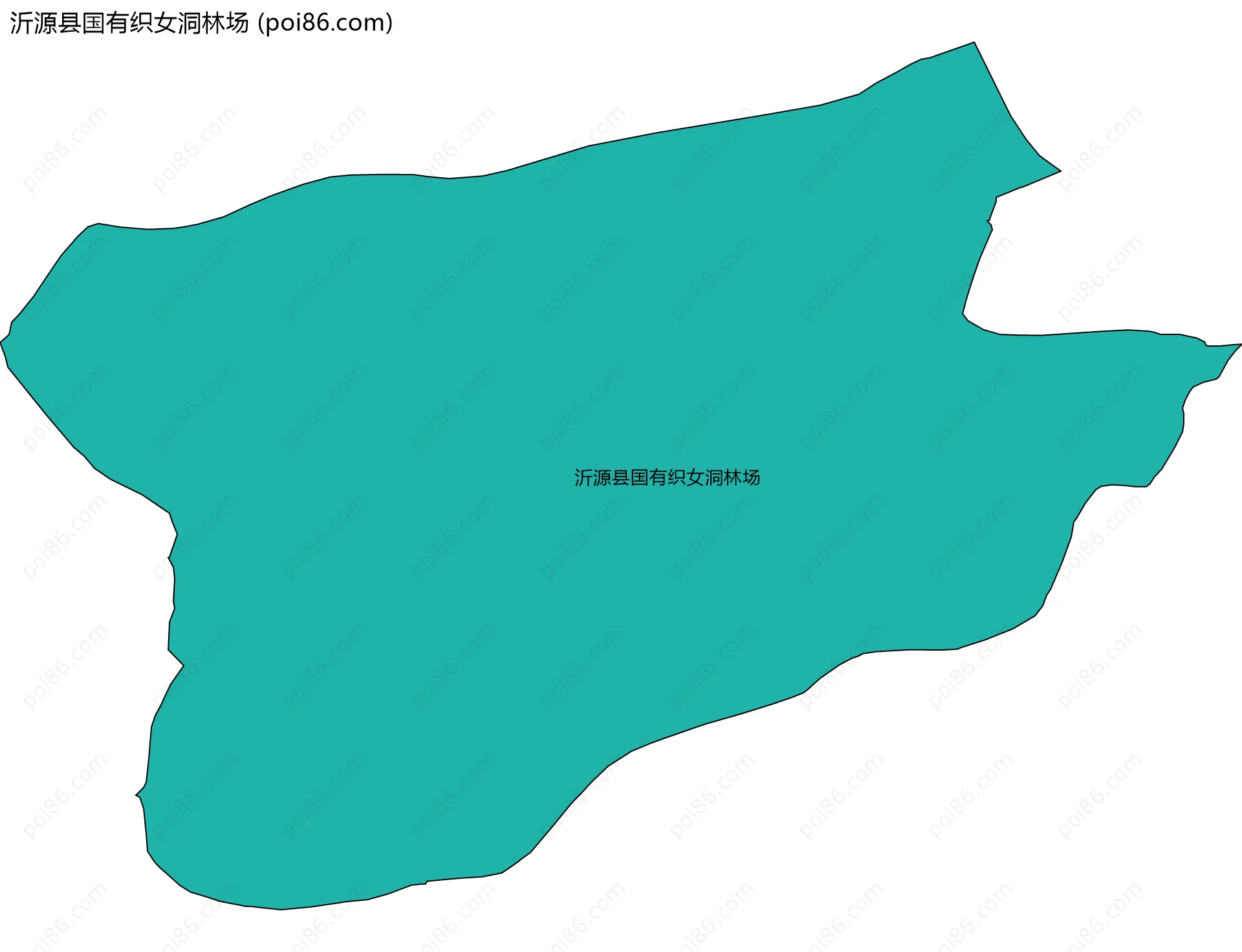 沂源县国有织女洞林场边界地图