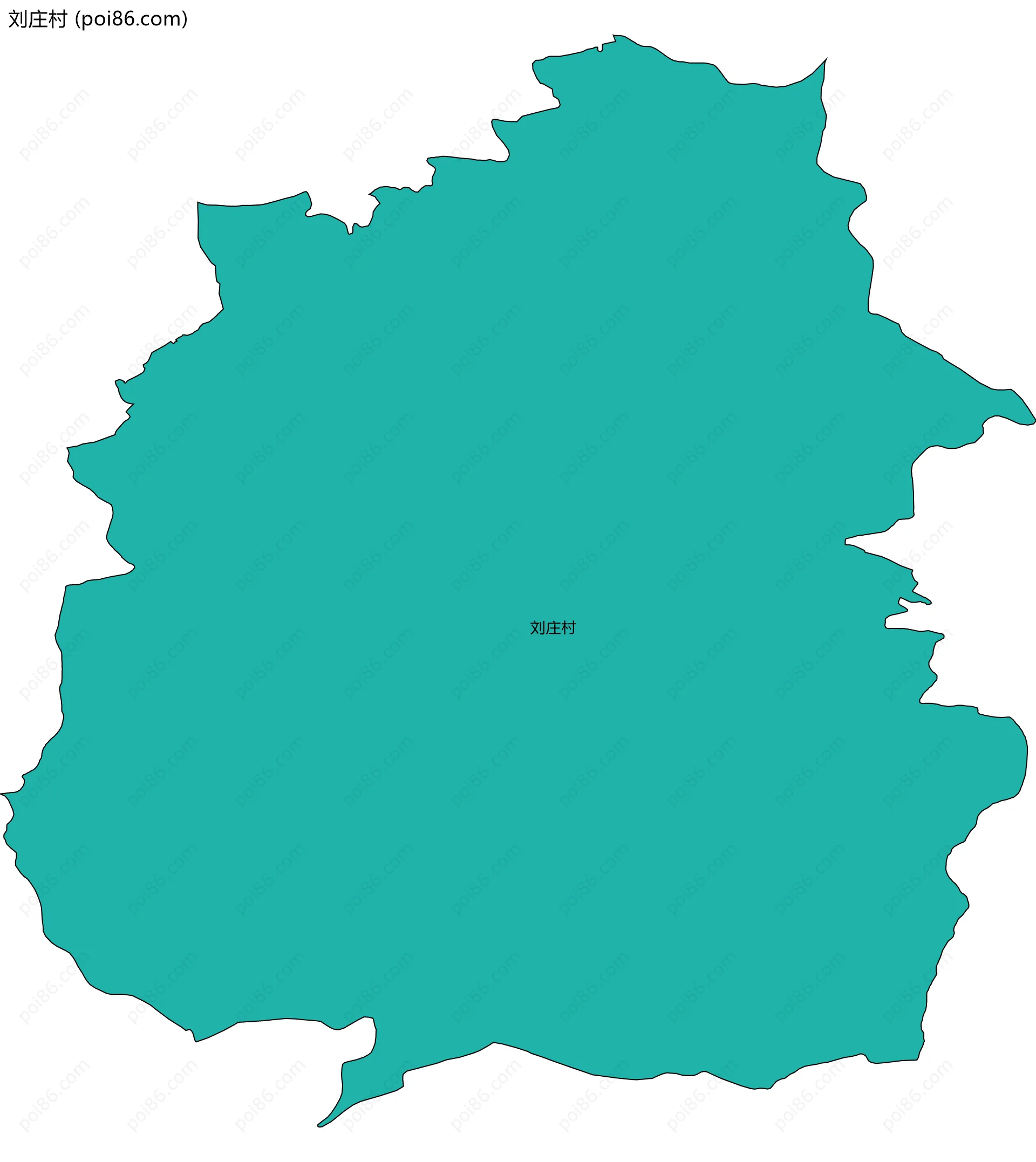 刘庄村边界地图