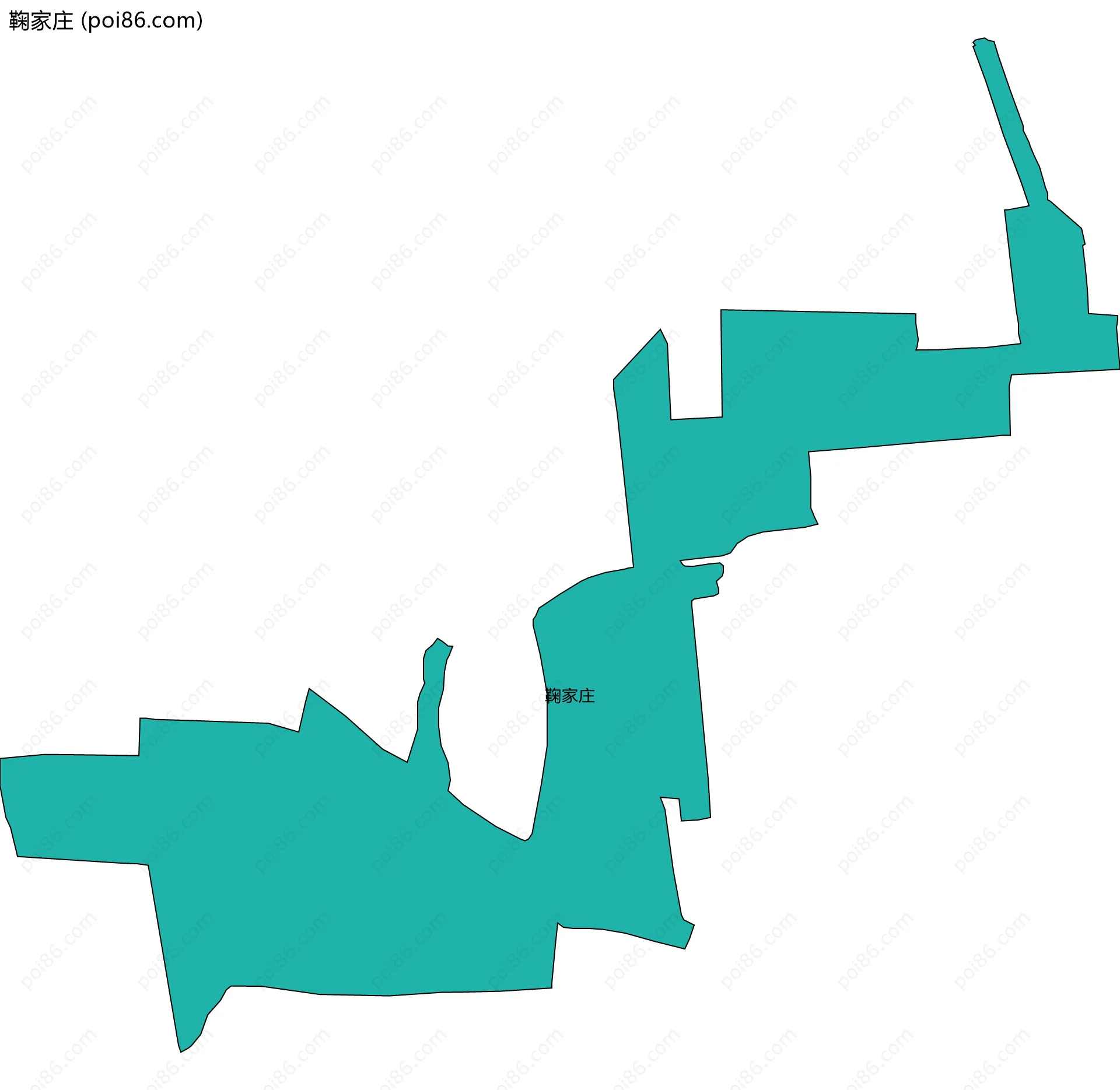 鞠家庄边界地图