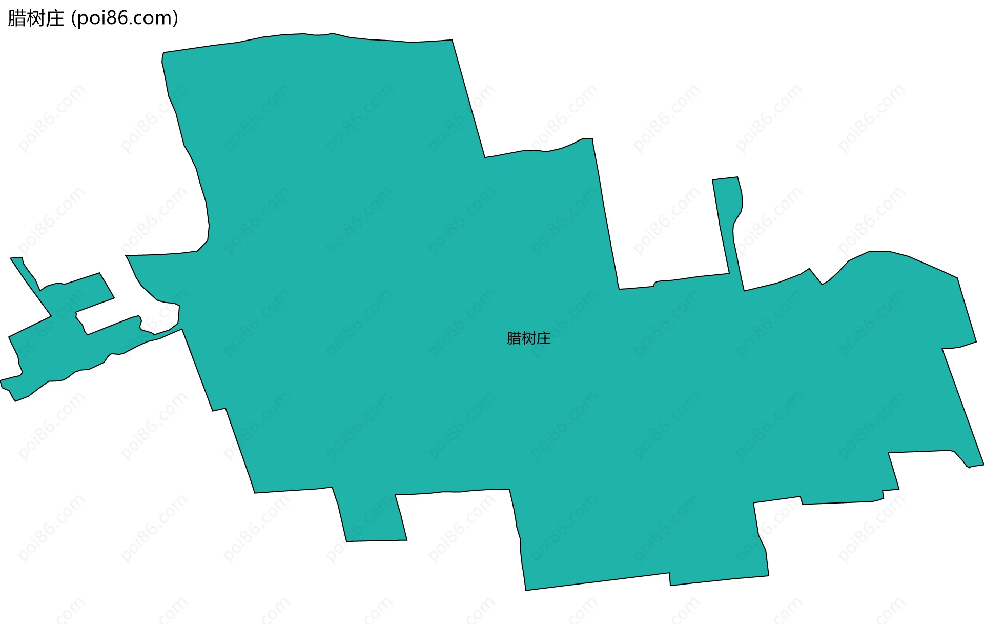 腊树庄边界地图