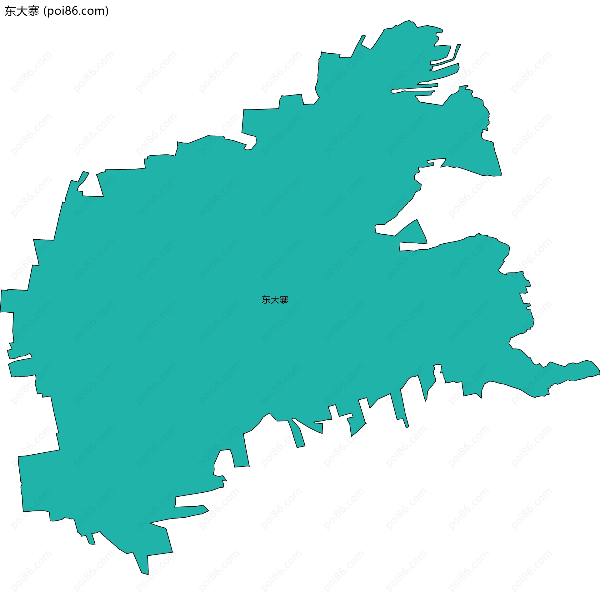 东大寨边界地图