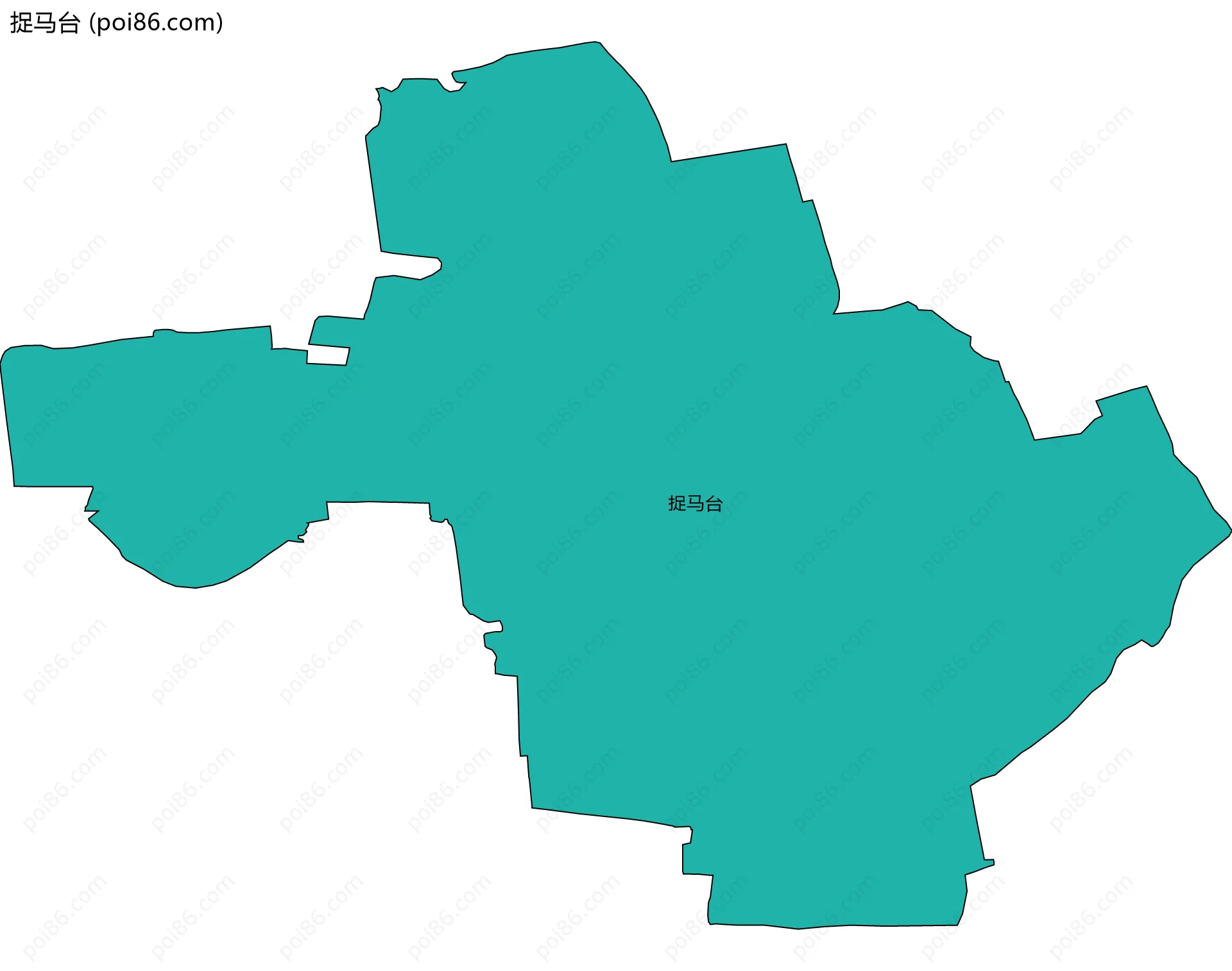 捉马台边界地图
