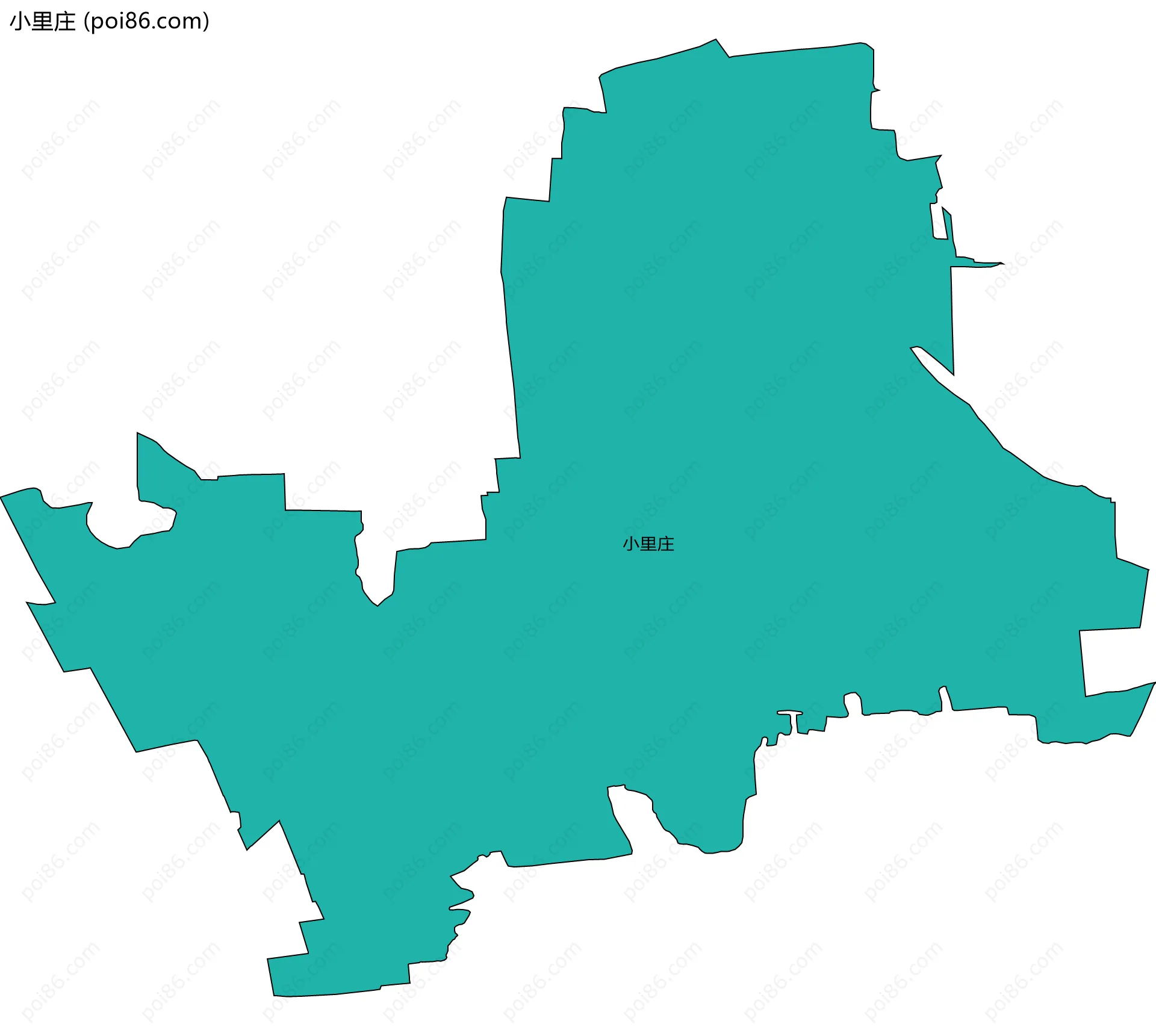小里庄边界地图