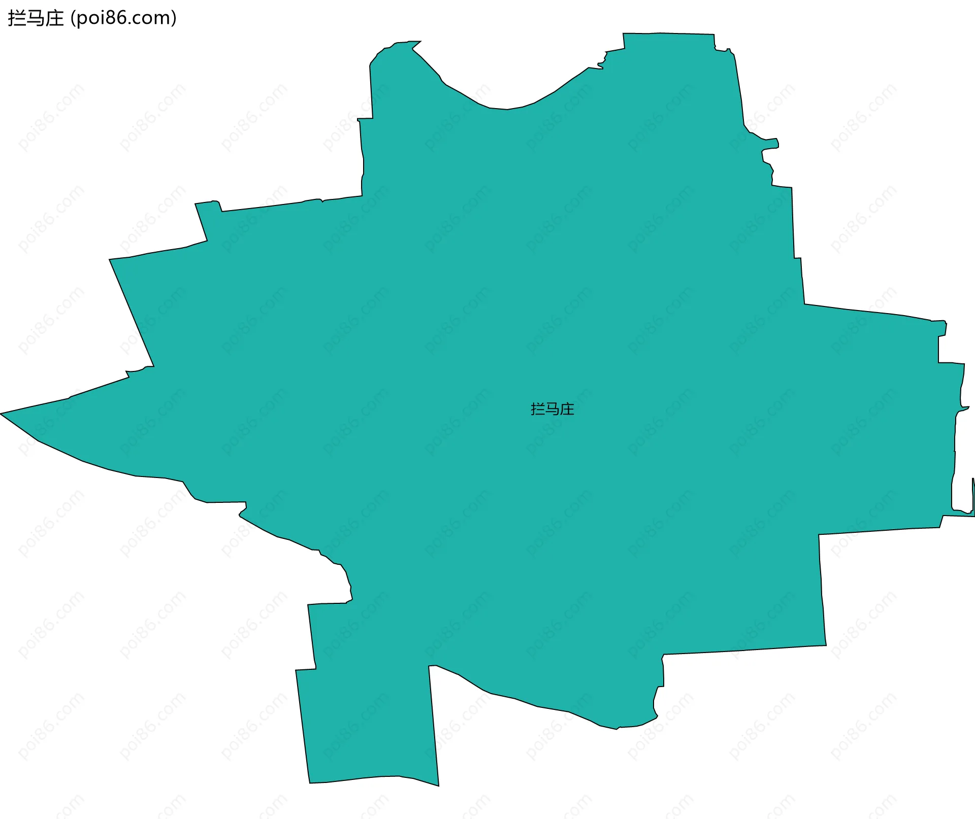 拦马庄边界地图