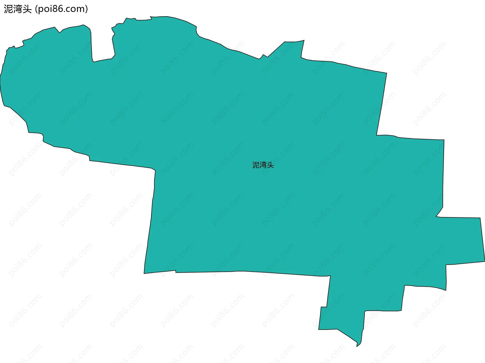 泥湾头边界地图