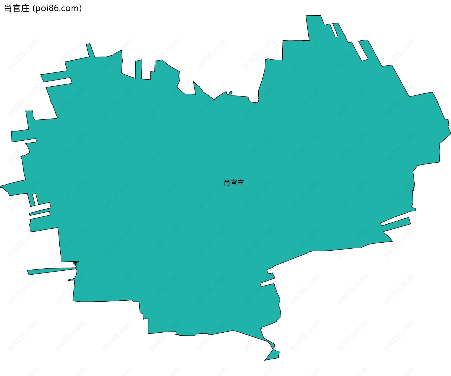 肖官庄边界地图