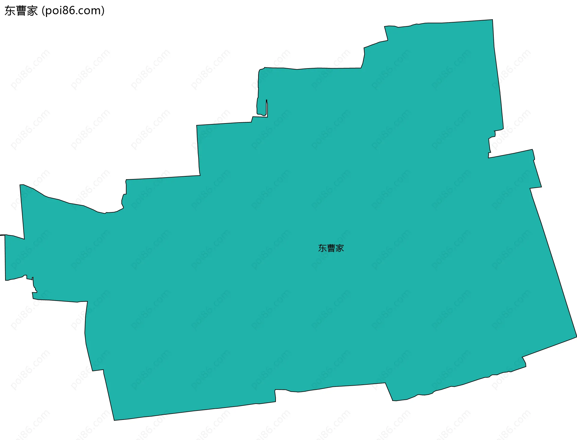 东曹家边界地图
