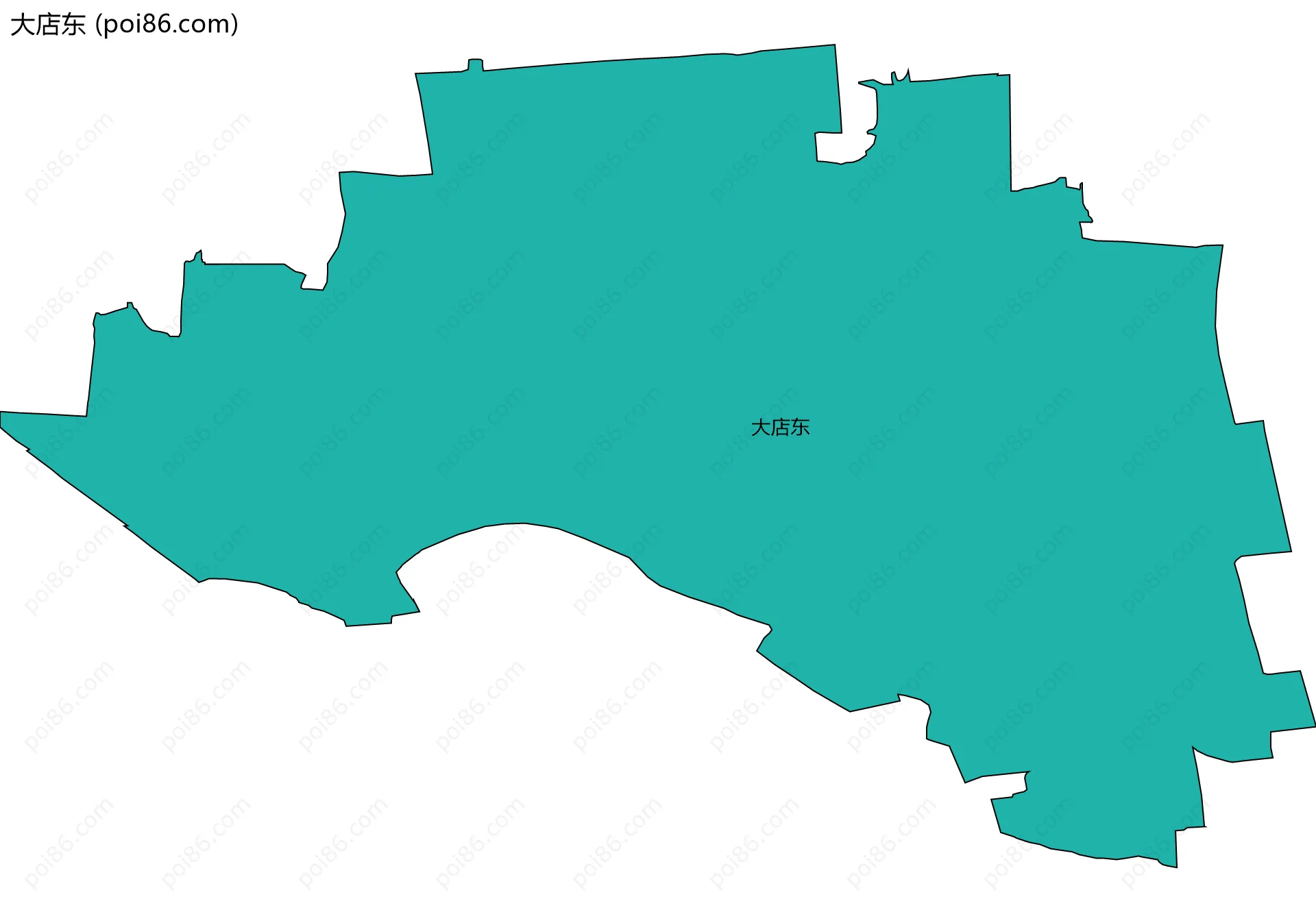 大店东边界地图