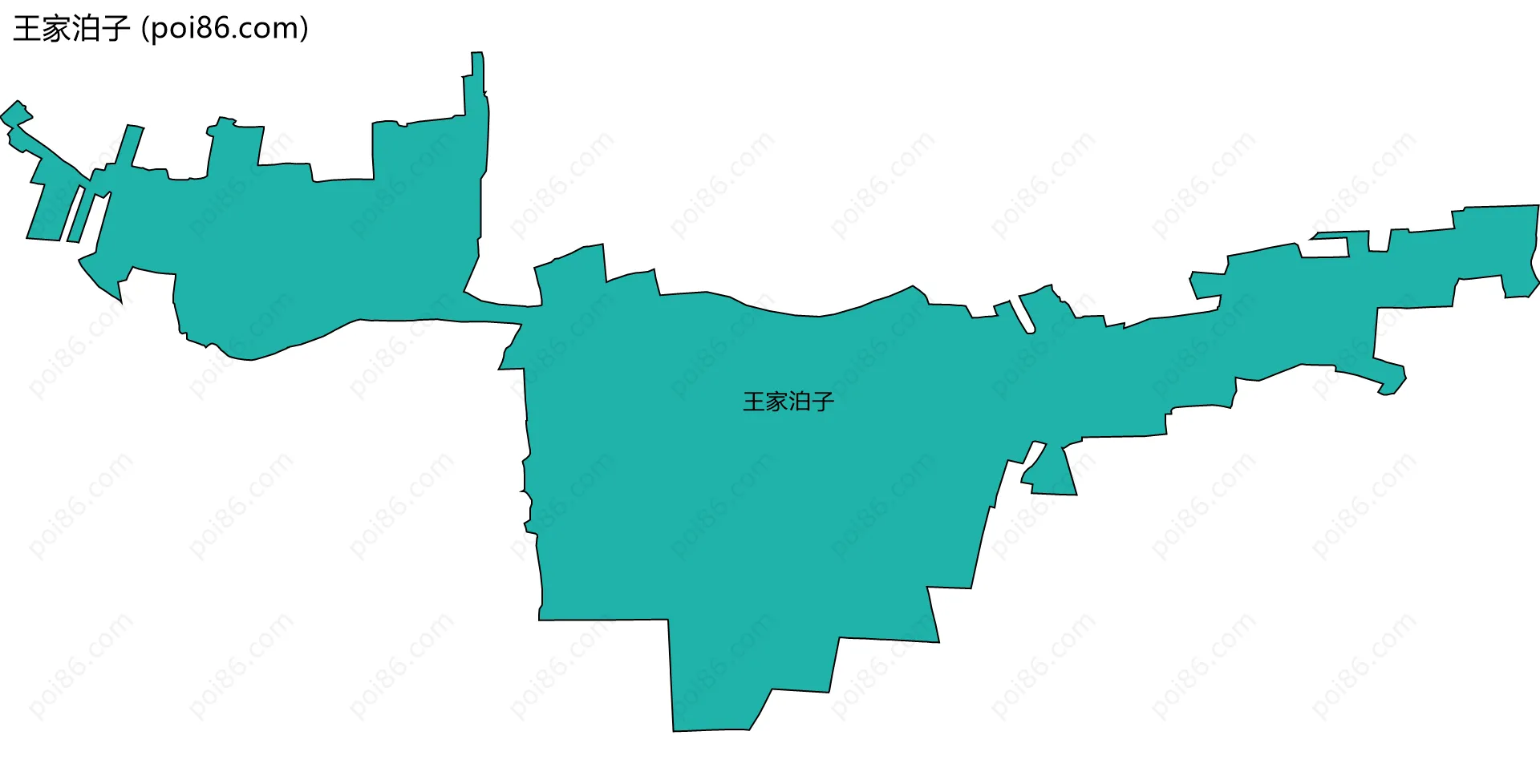 王家泊子边界地图