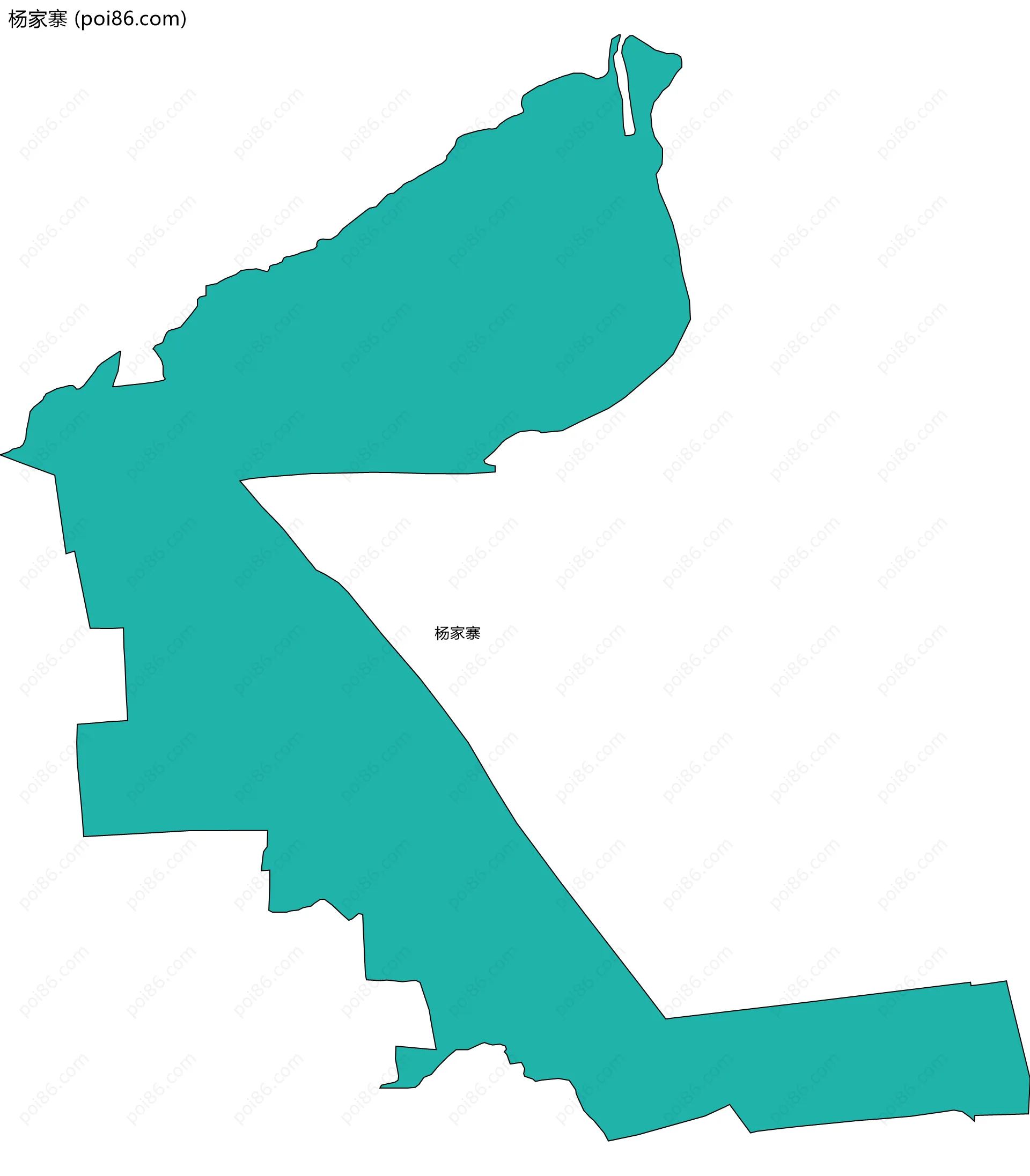 杨家寨边界地图