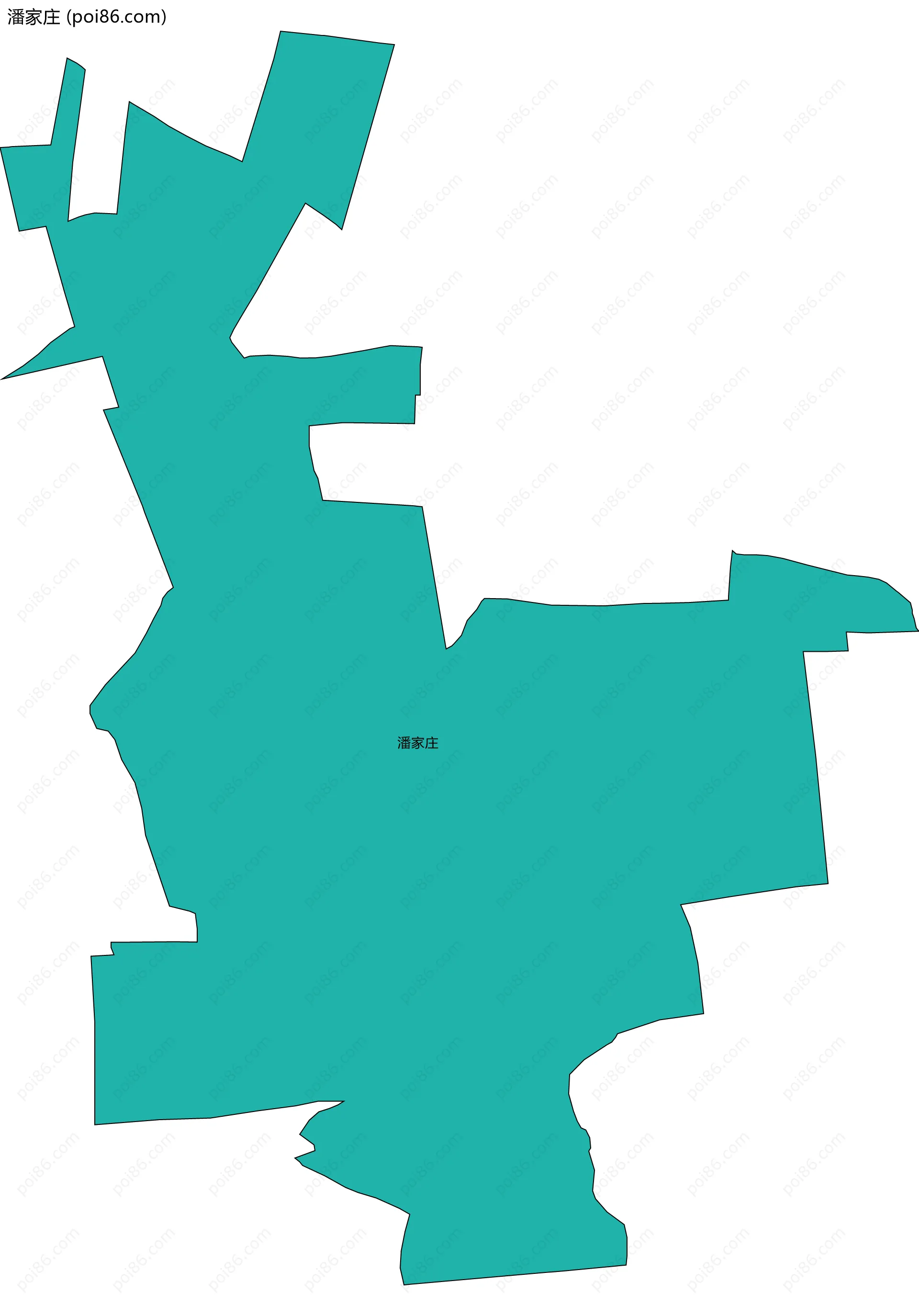 潘家庄边界地图