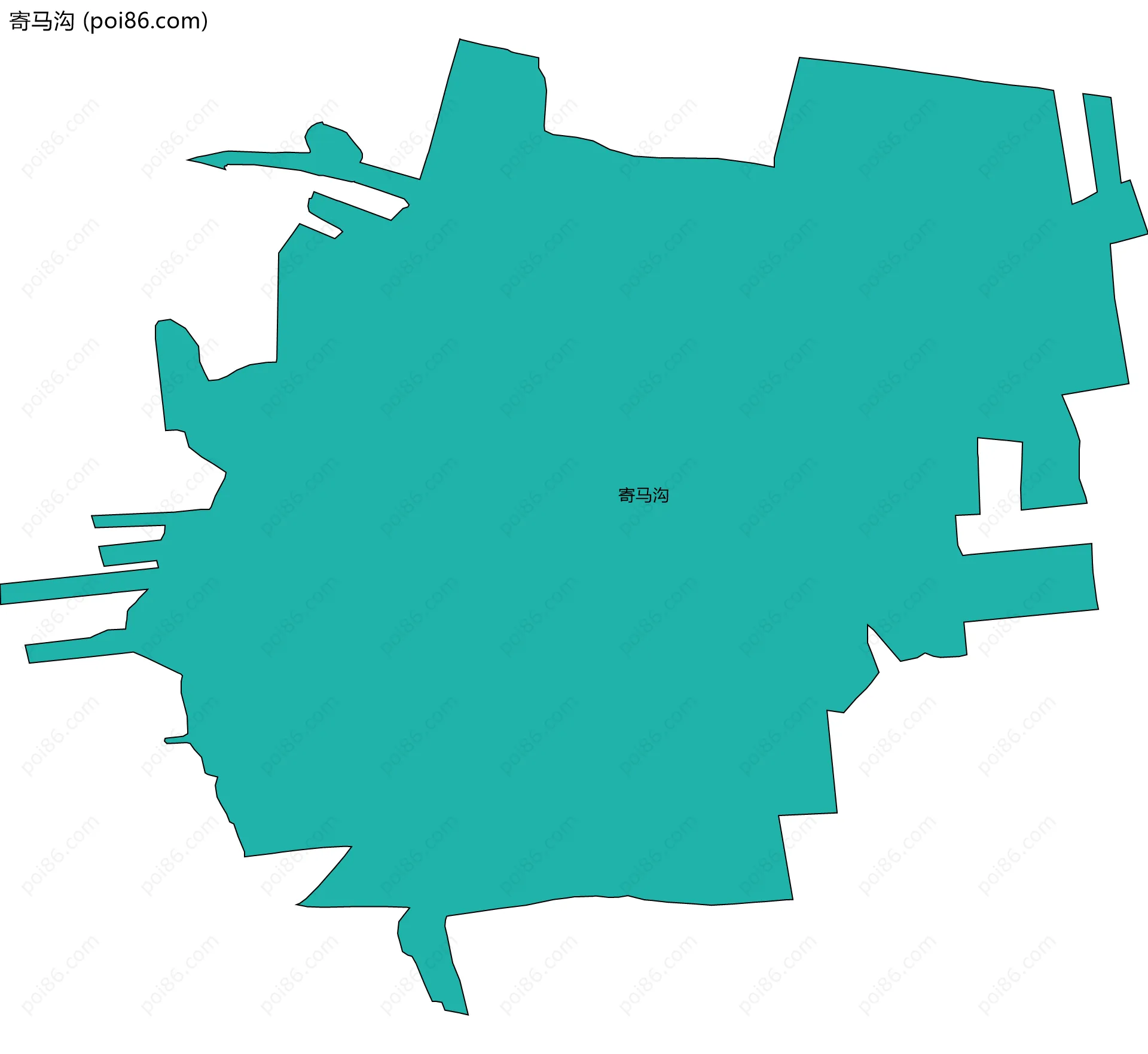 寄马沟边界地图