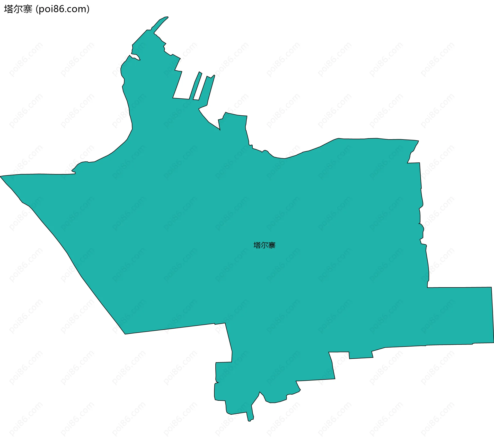 塔尔寨边界地图