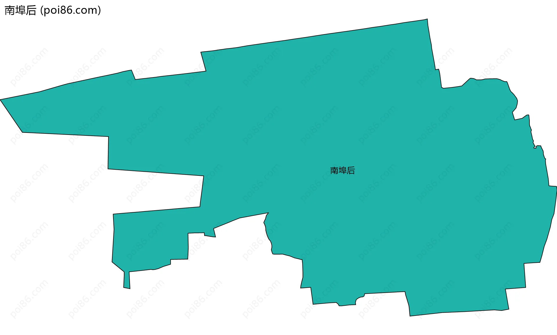 南埠后边界地图