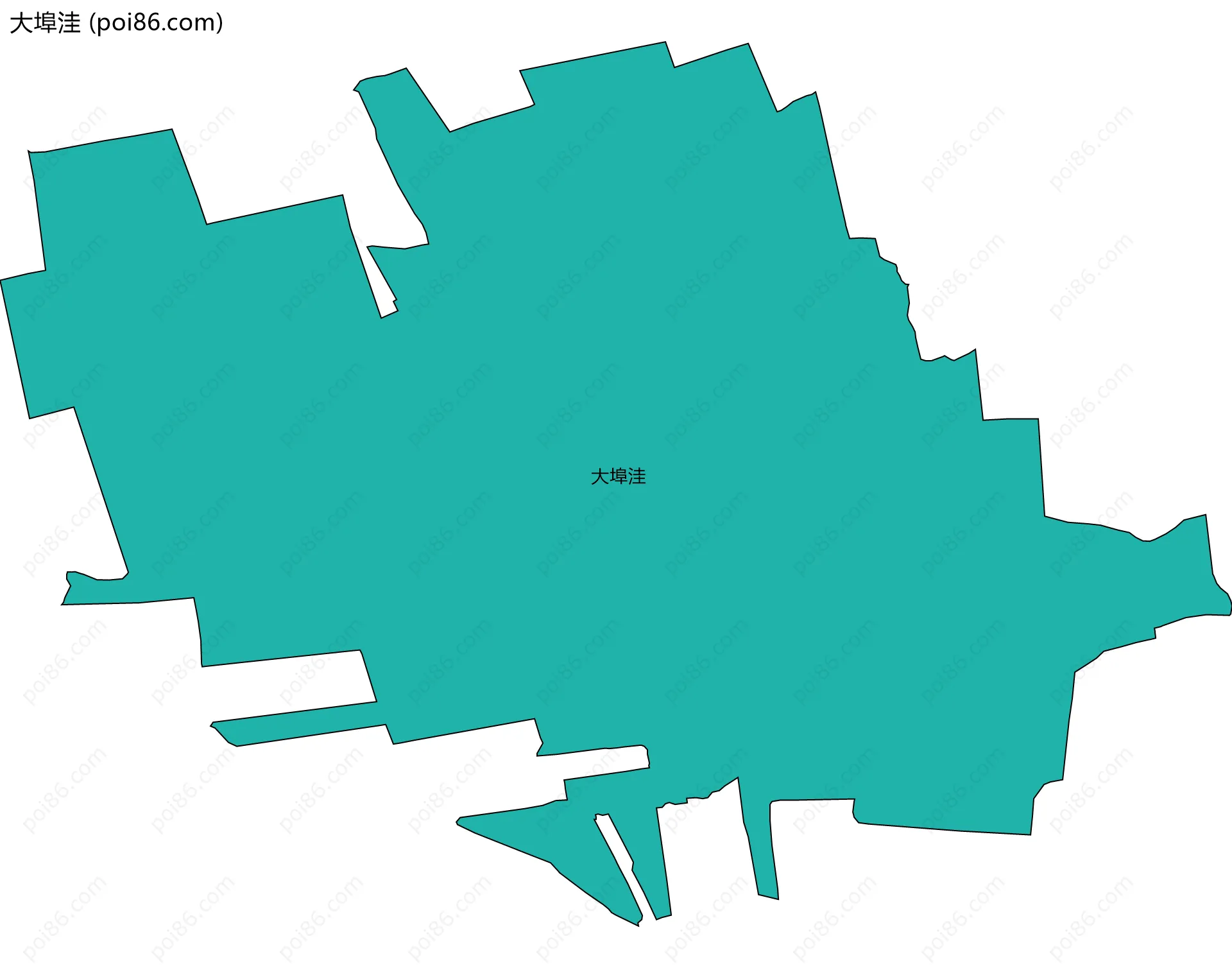 大埠洼边界地图