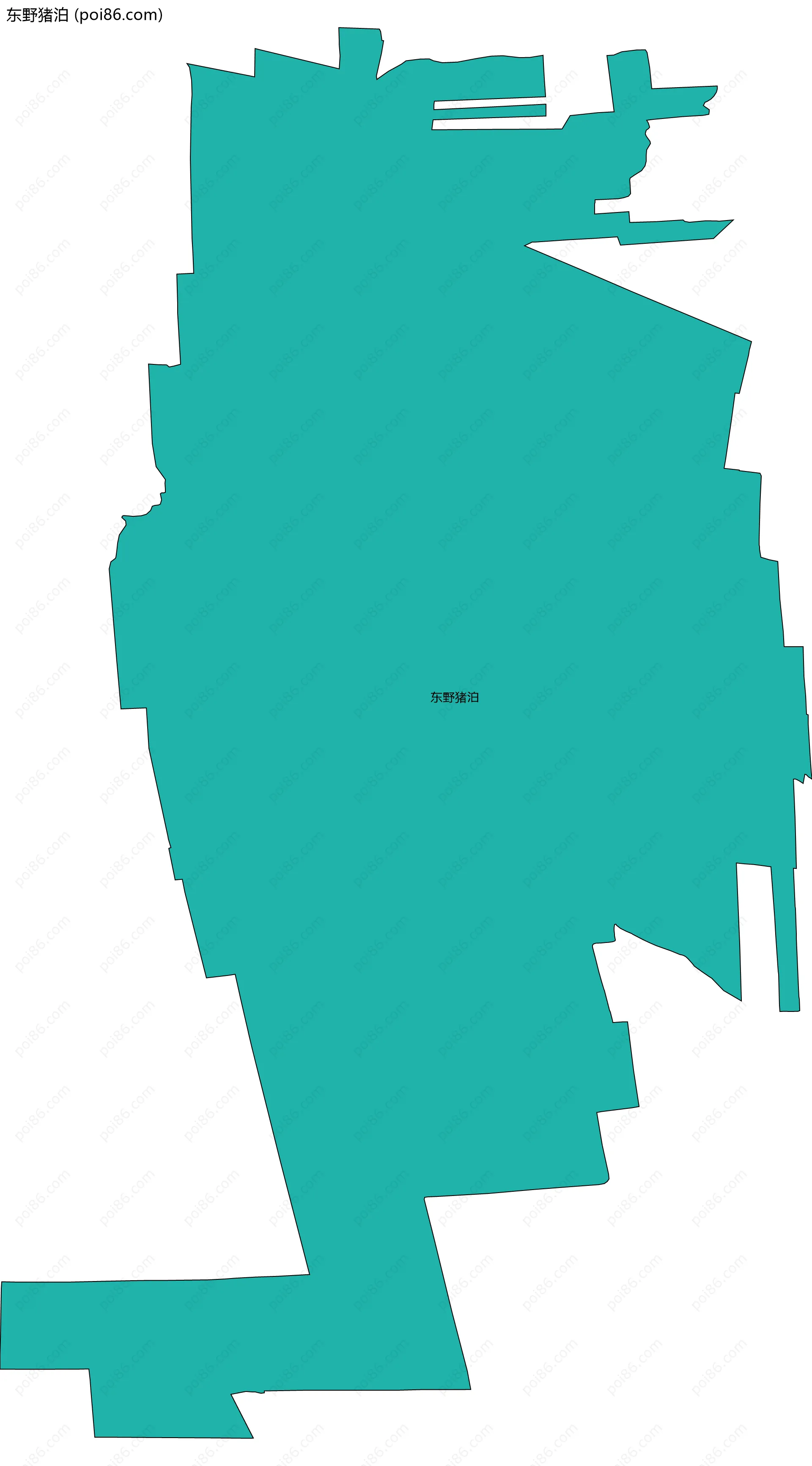 东野猪泊边界地图