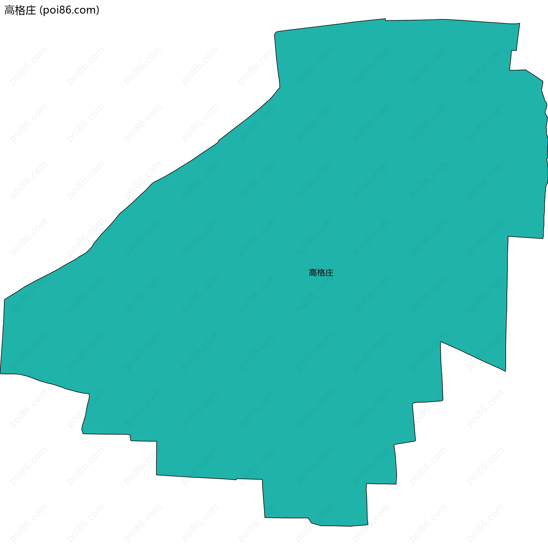 高格庄边界地图