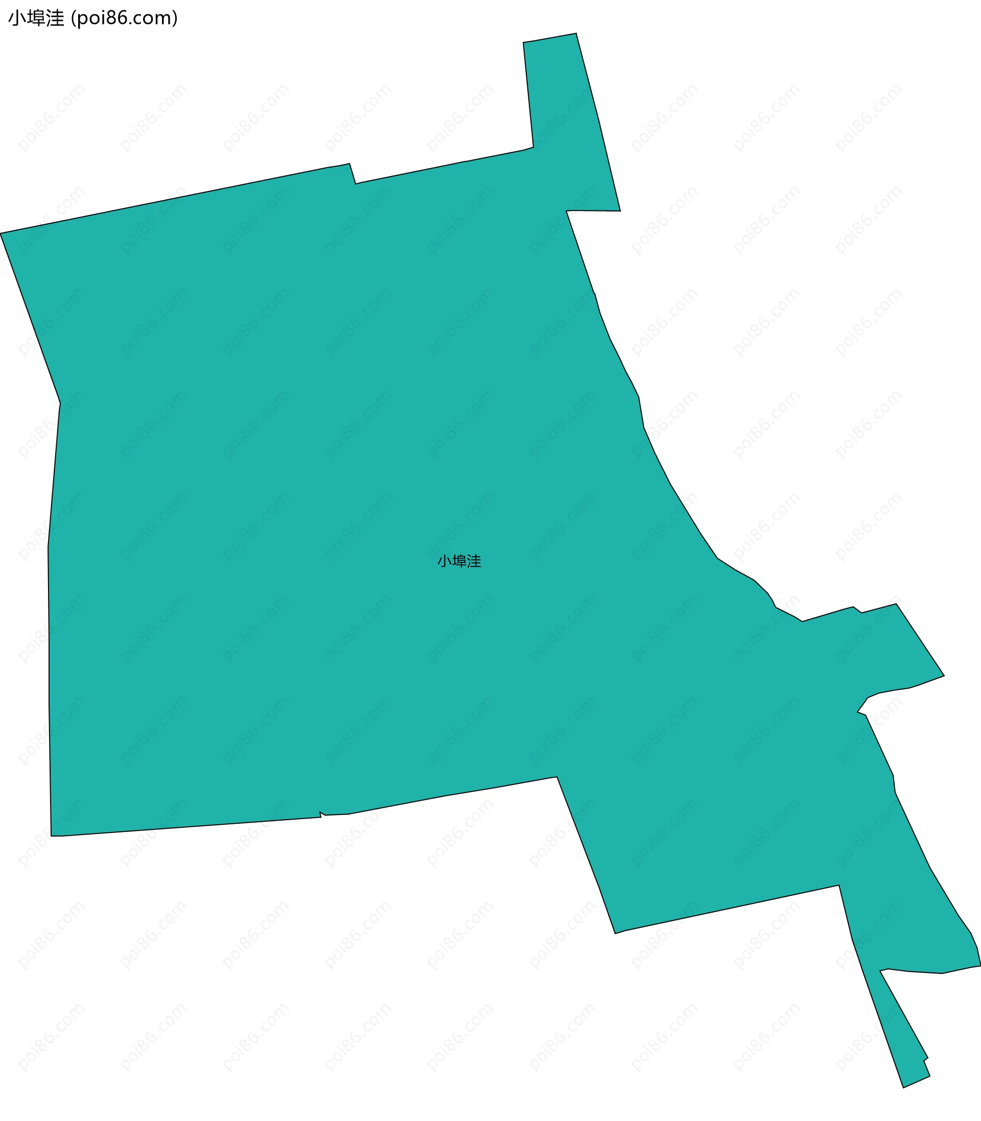 小埠洼边界地图