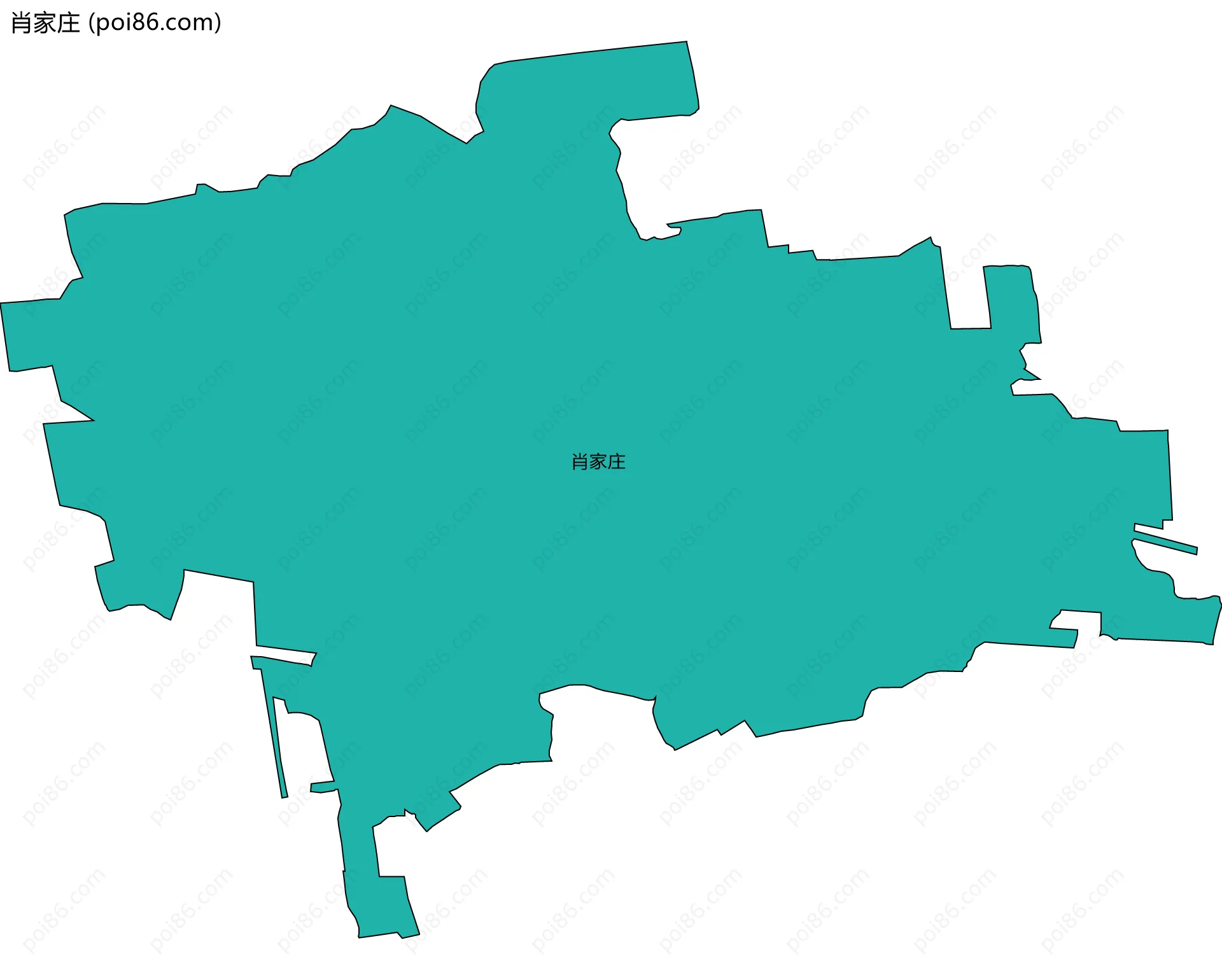 肖家庄边界地图