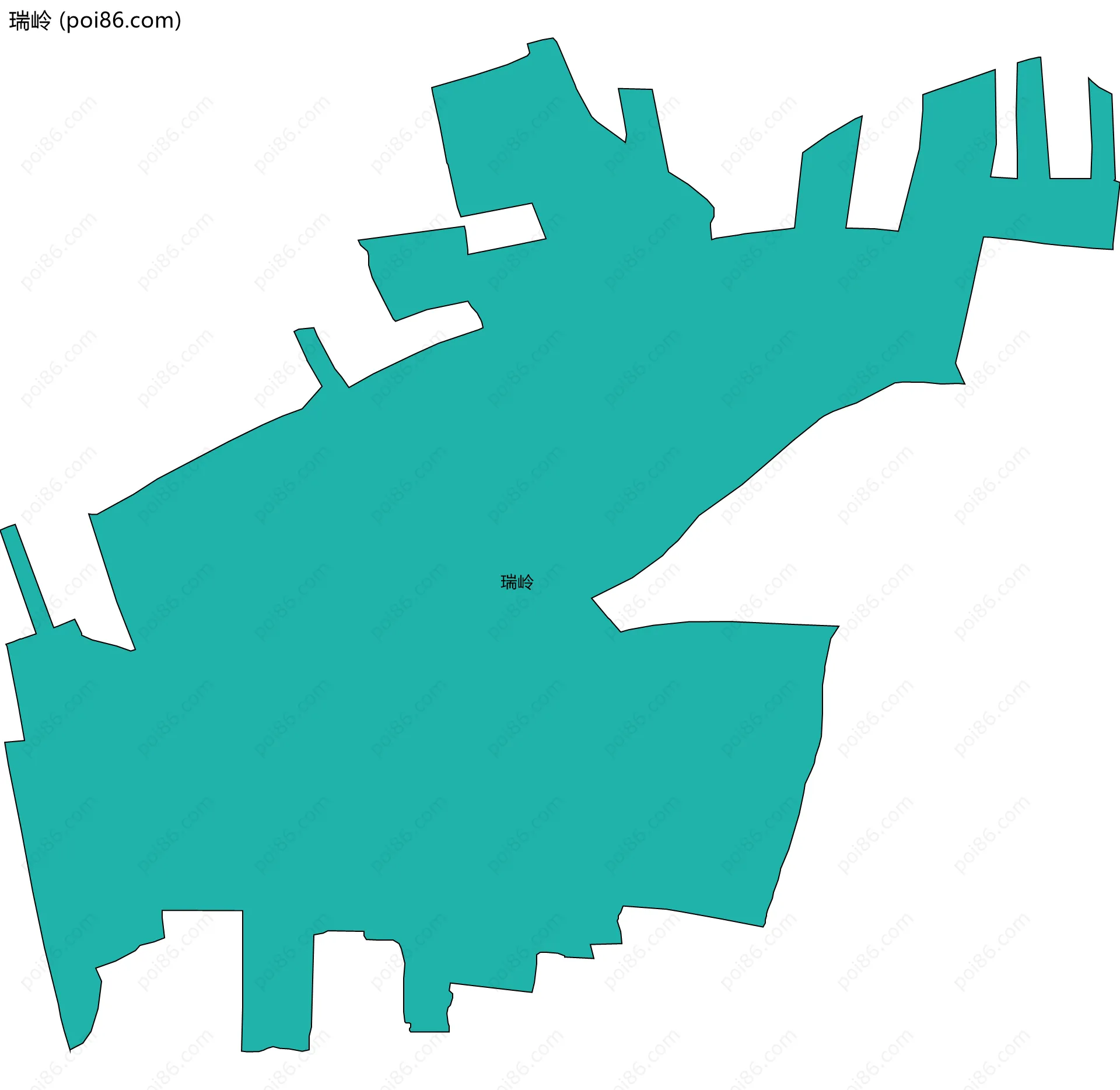 瑞岭边界地图