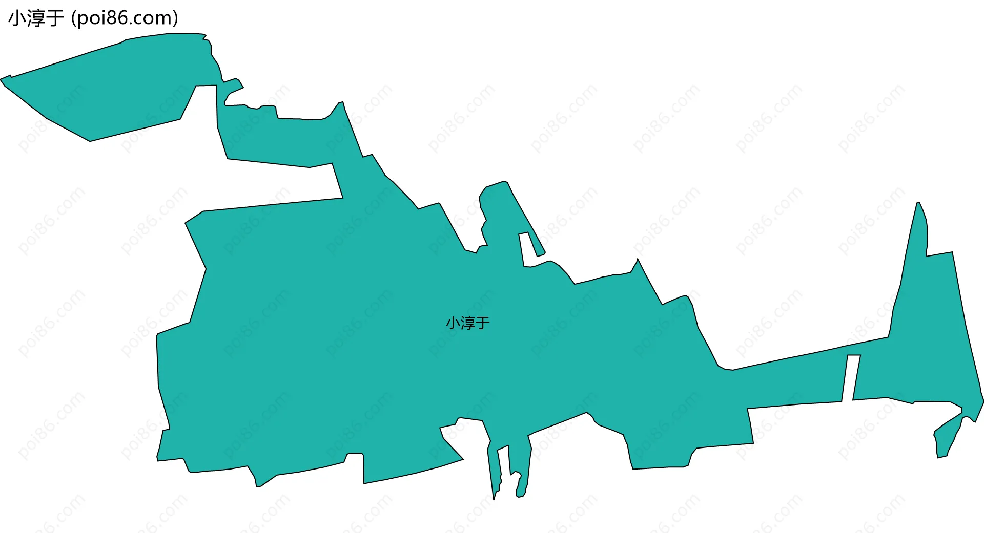 小淳于边界地图