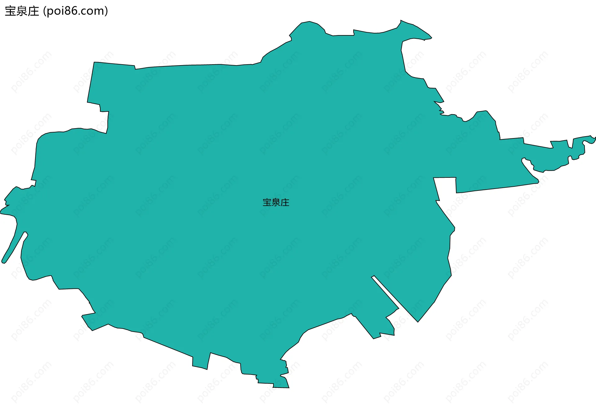 宝泉庄边界地图