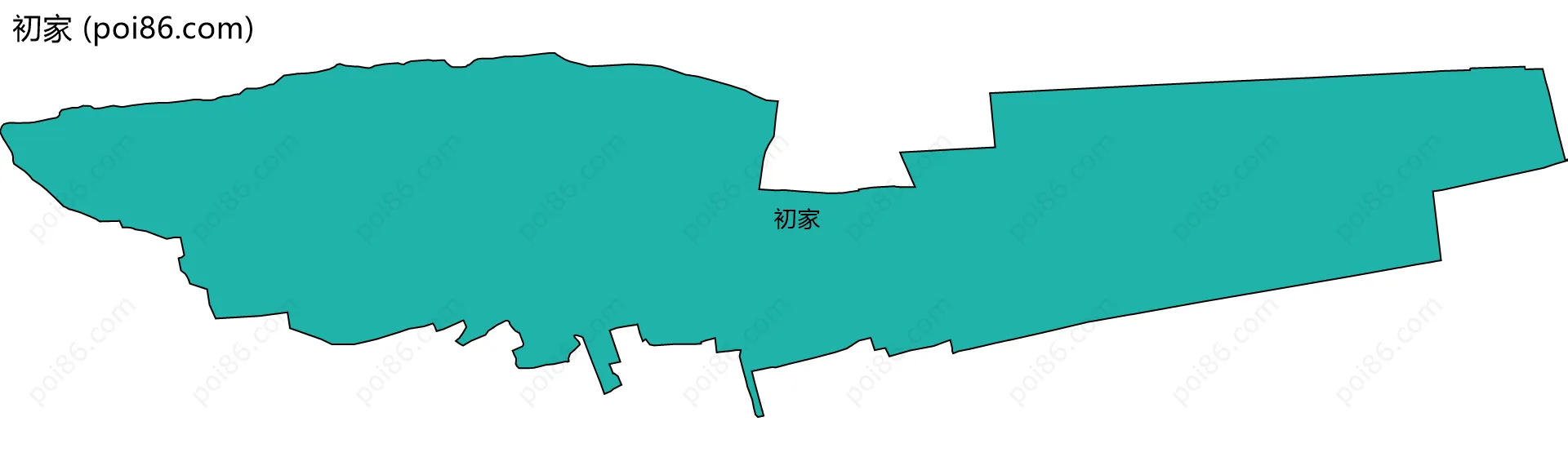 初家边界地图